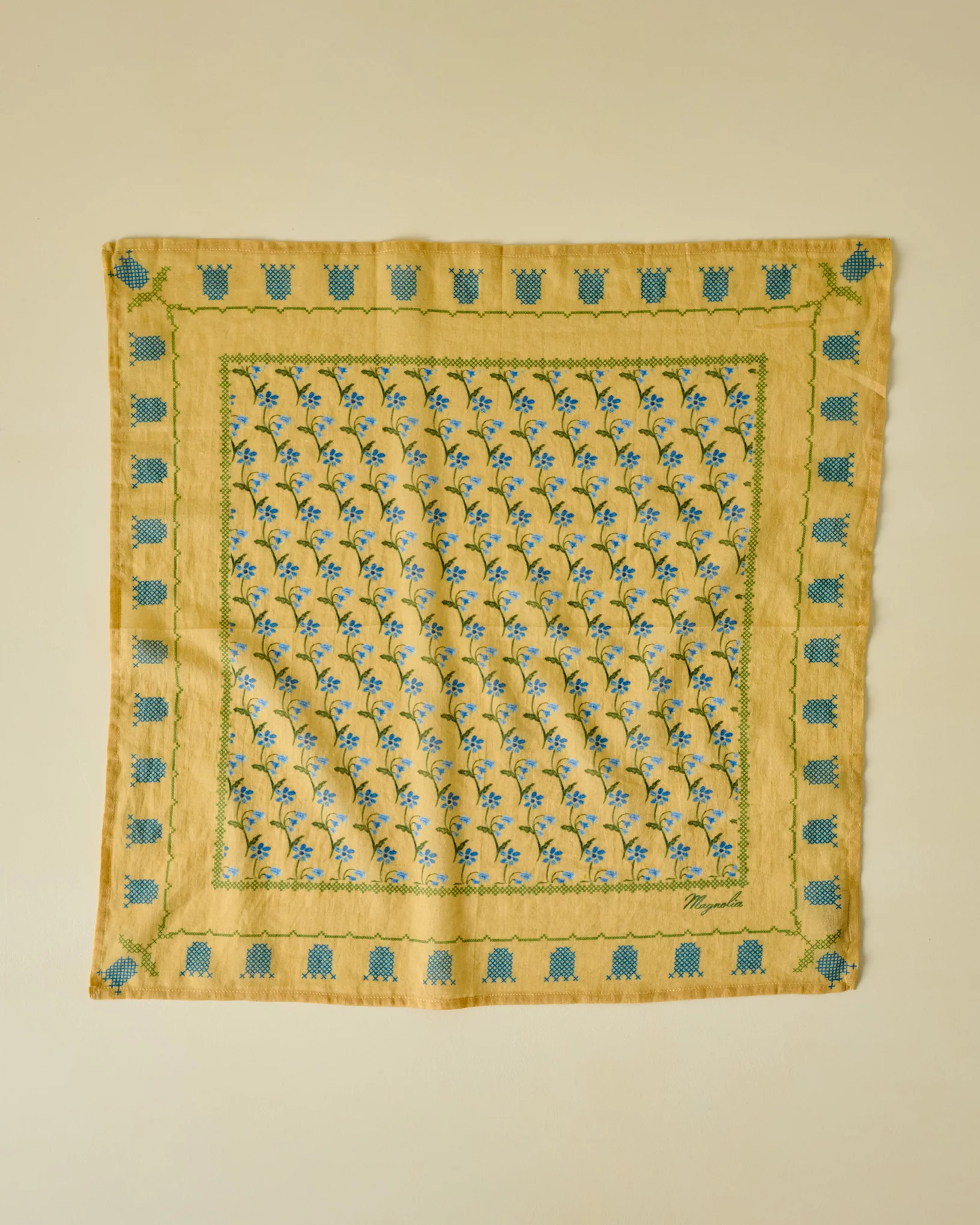 Garden Yellow Bandana - Image 2