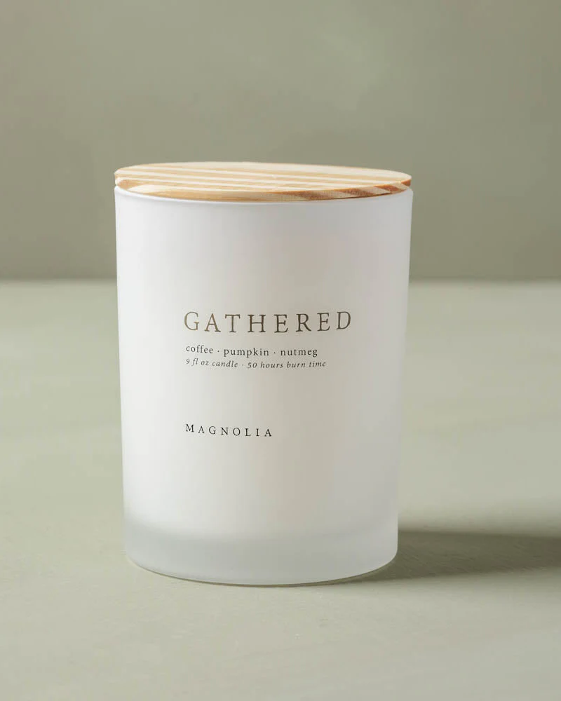 Magnolia Gathered Candle - Image 2