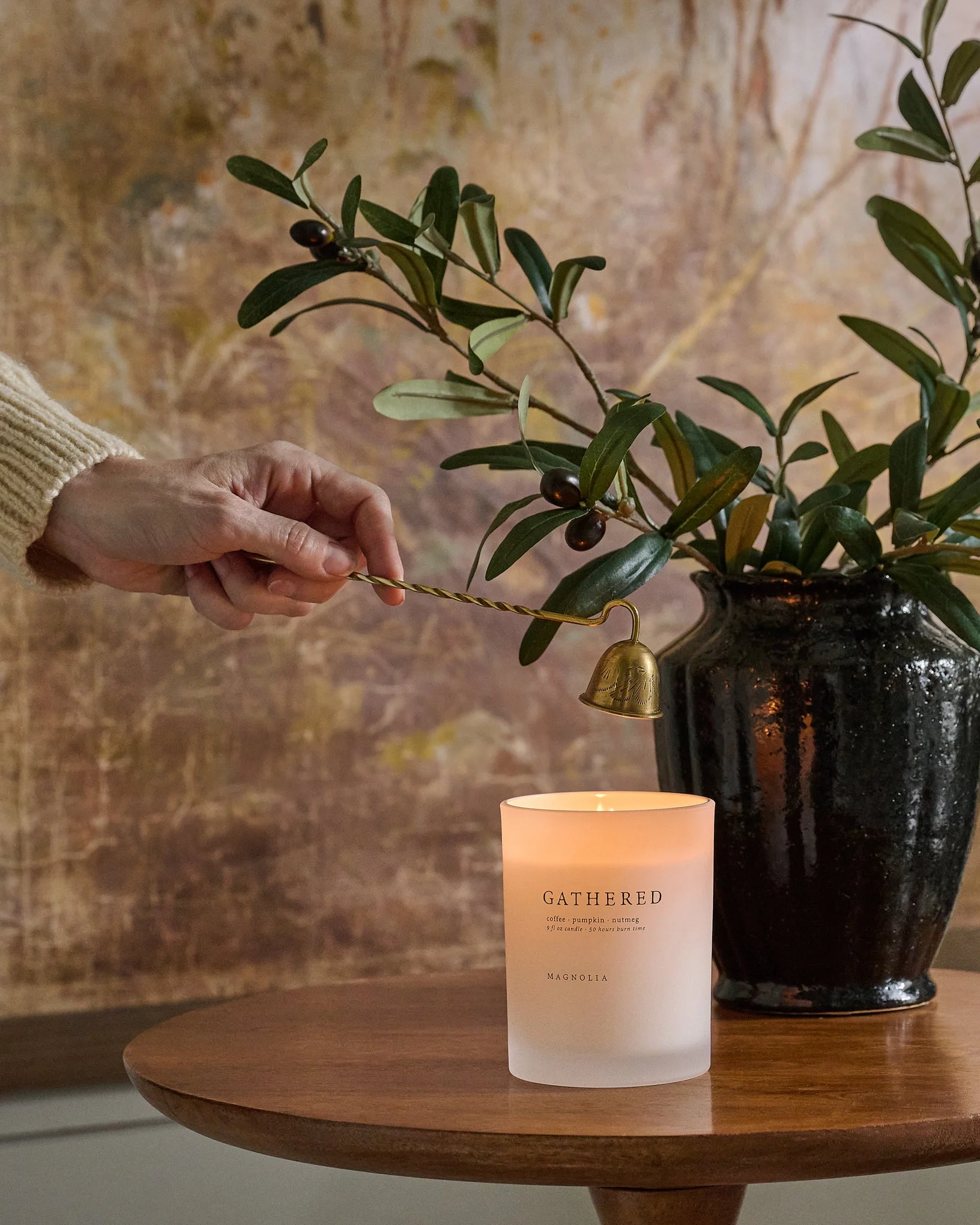 Magnolia Gathered Candle - Image 6