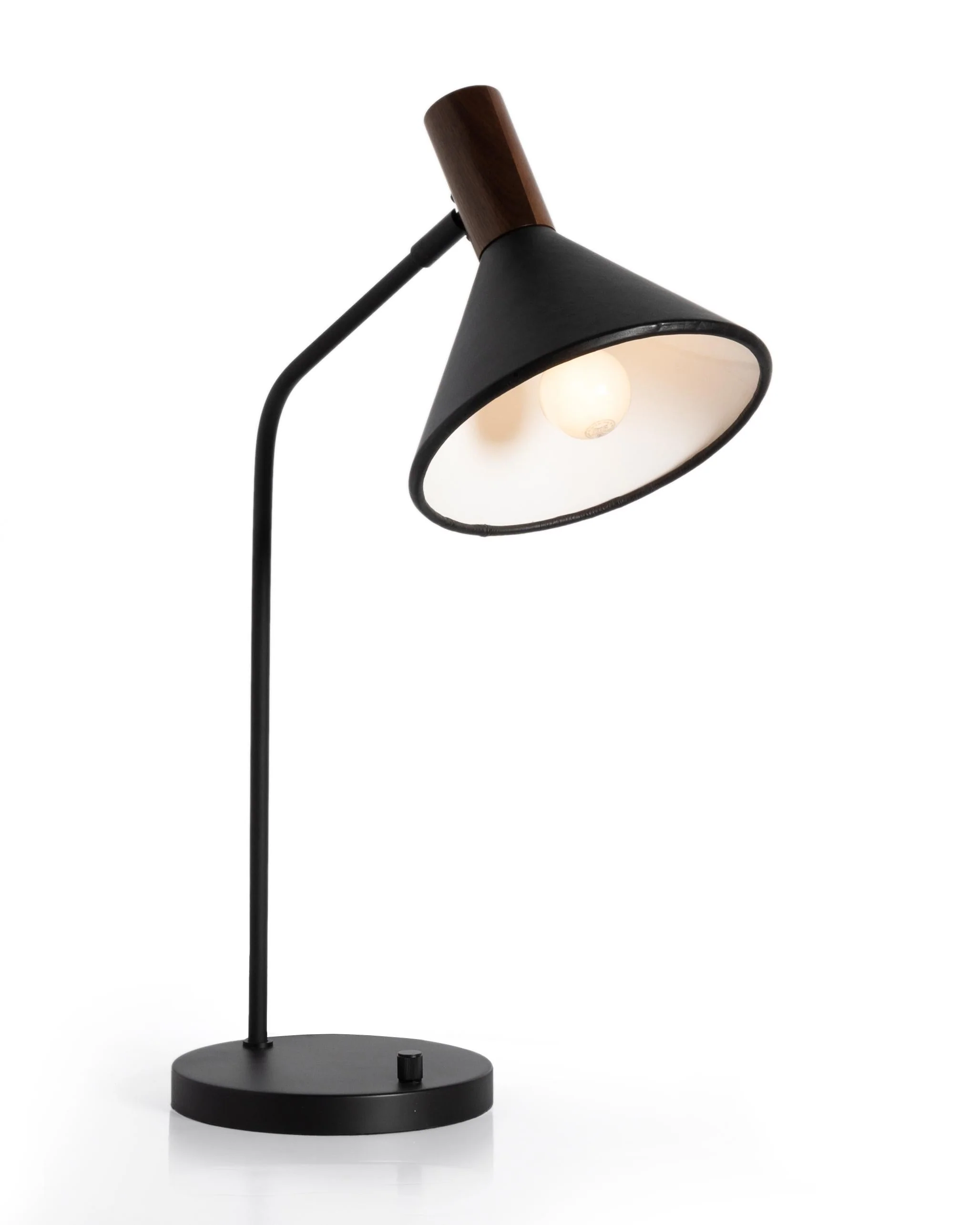 Gibson Task Lamp with Leather Shade - Image 11
