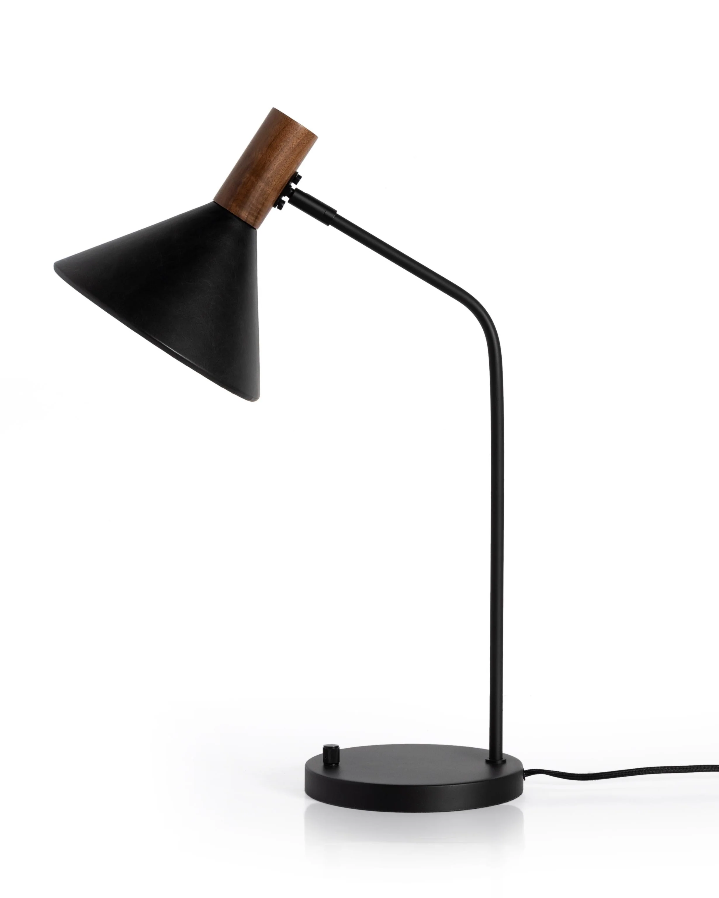 Gibson Task Lamp with Leather Shade - Image 12