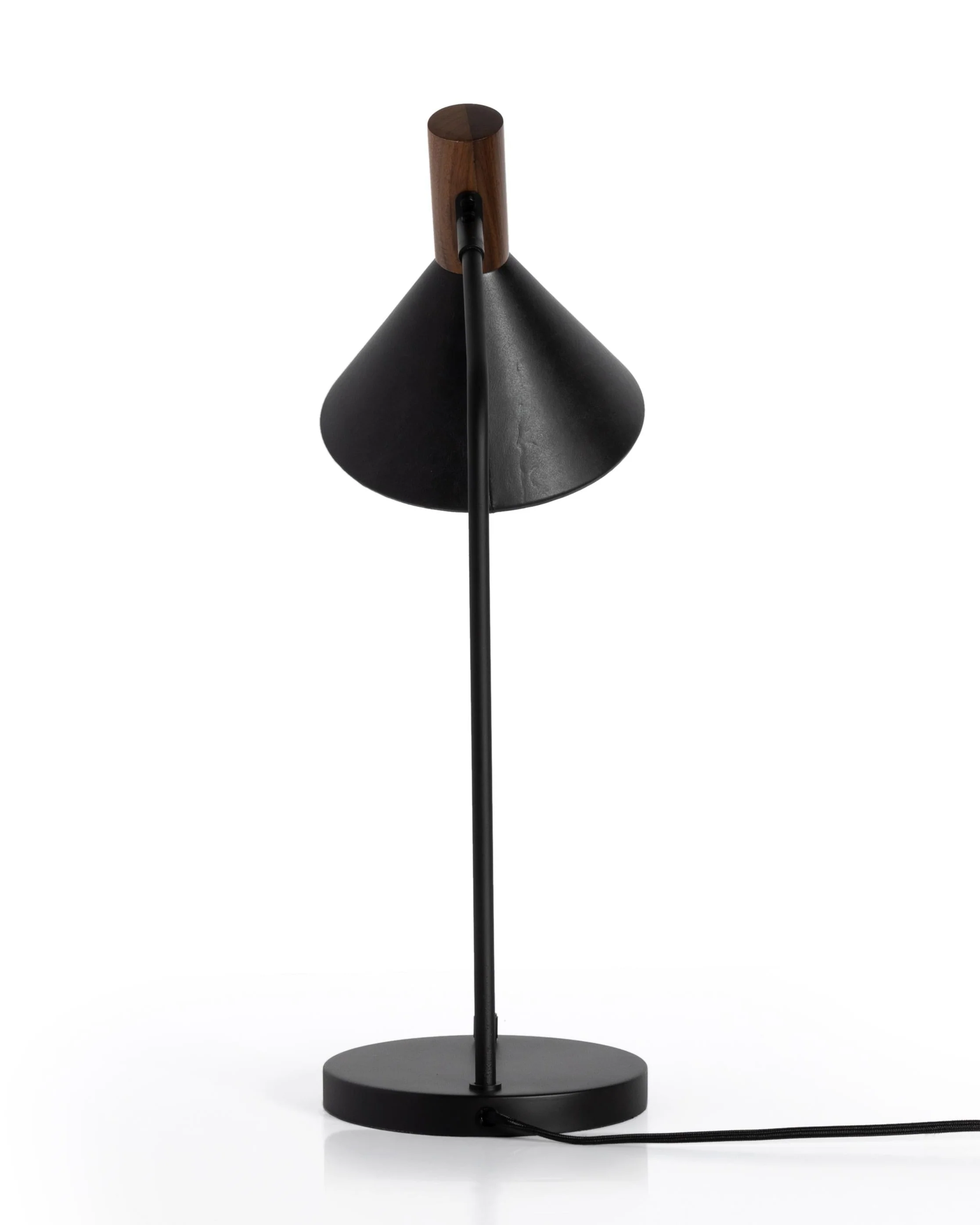 Gibson Task Lamp with Leather Shade - Image 4