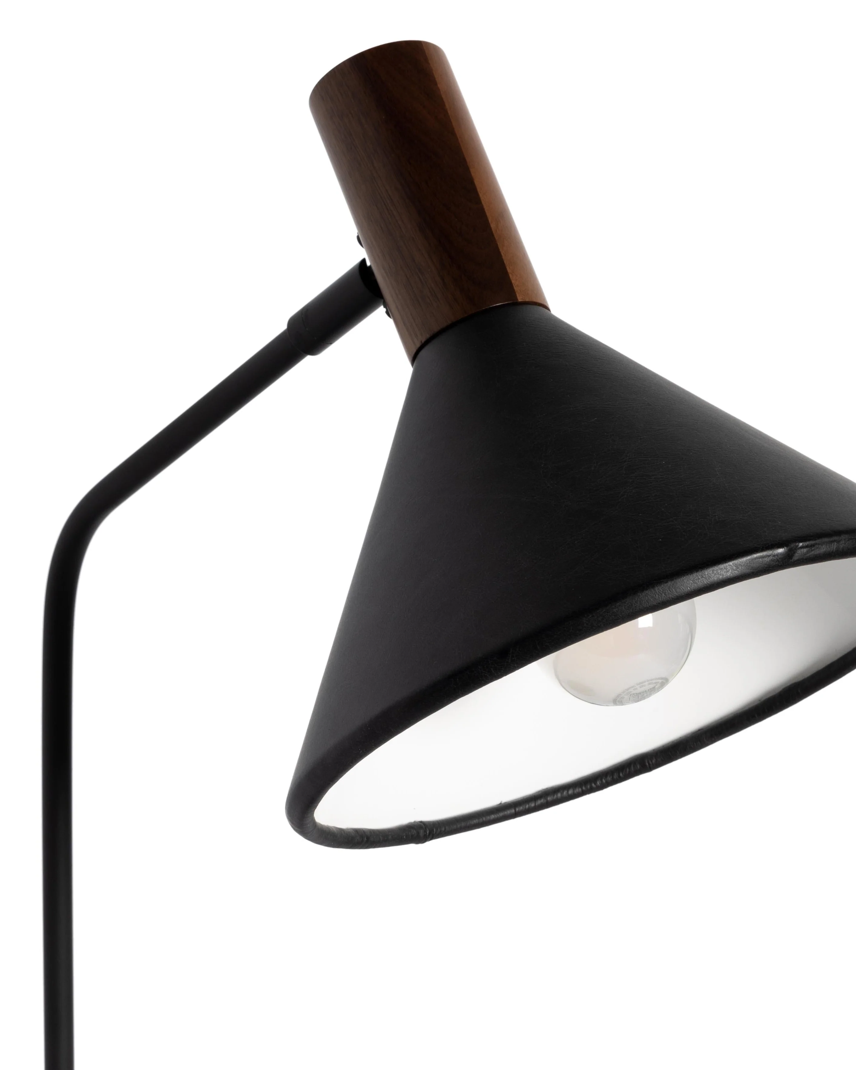 Gibson Task Lamp with Leather Shade - Image 6