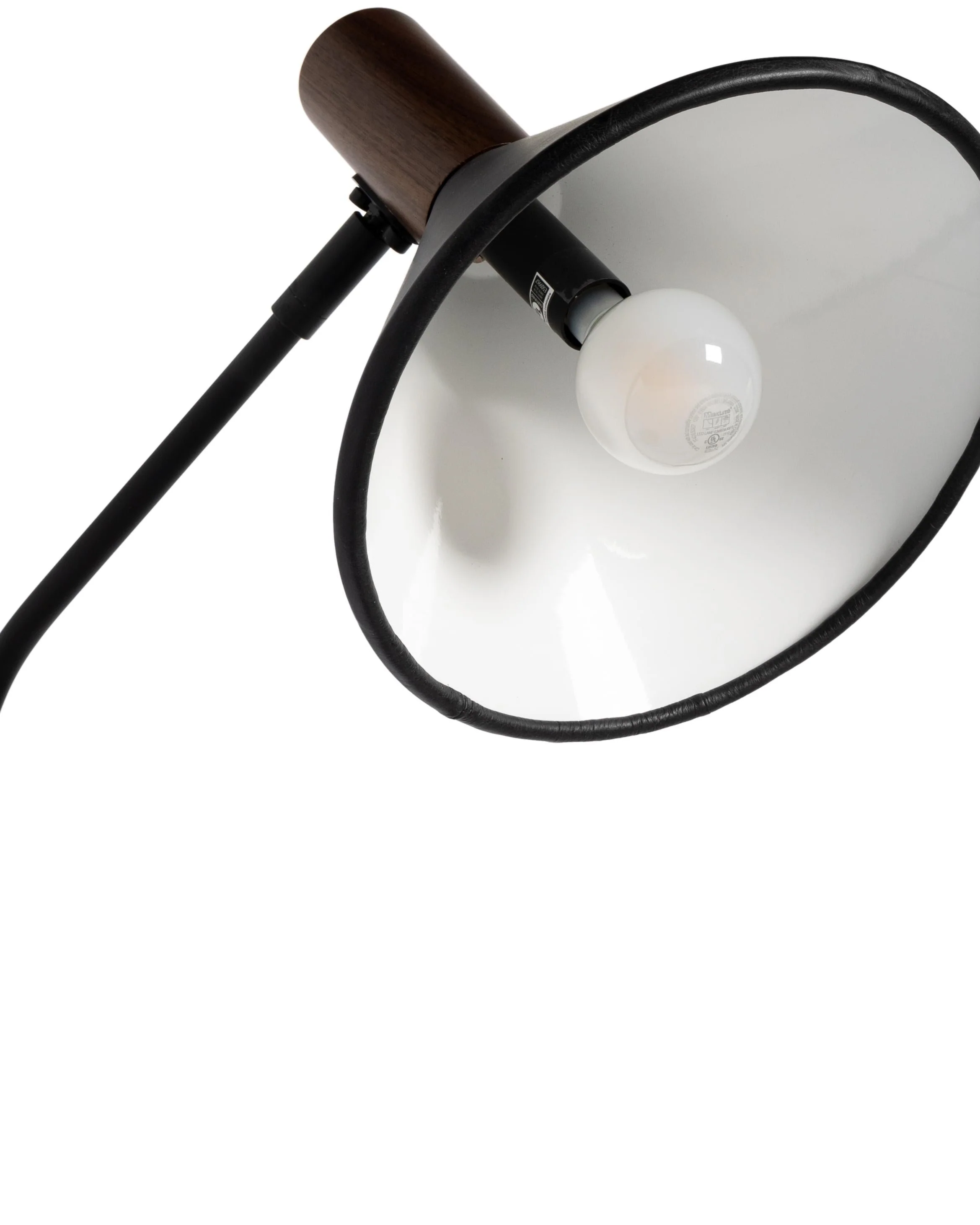 Gibson Task Lamp with Leather Shade - Image 8