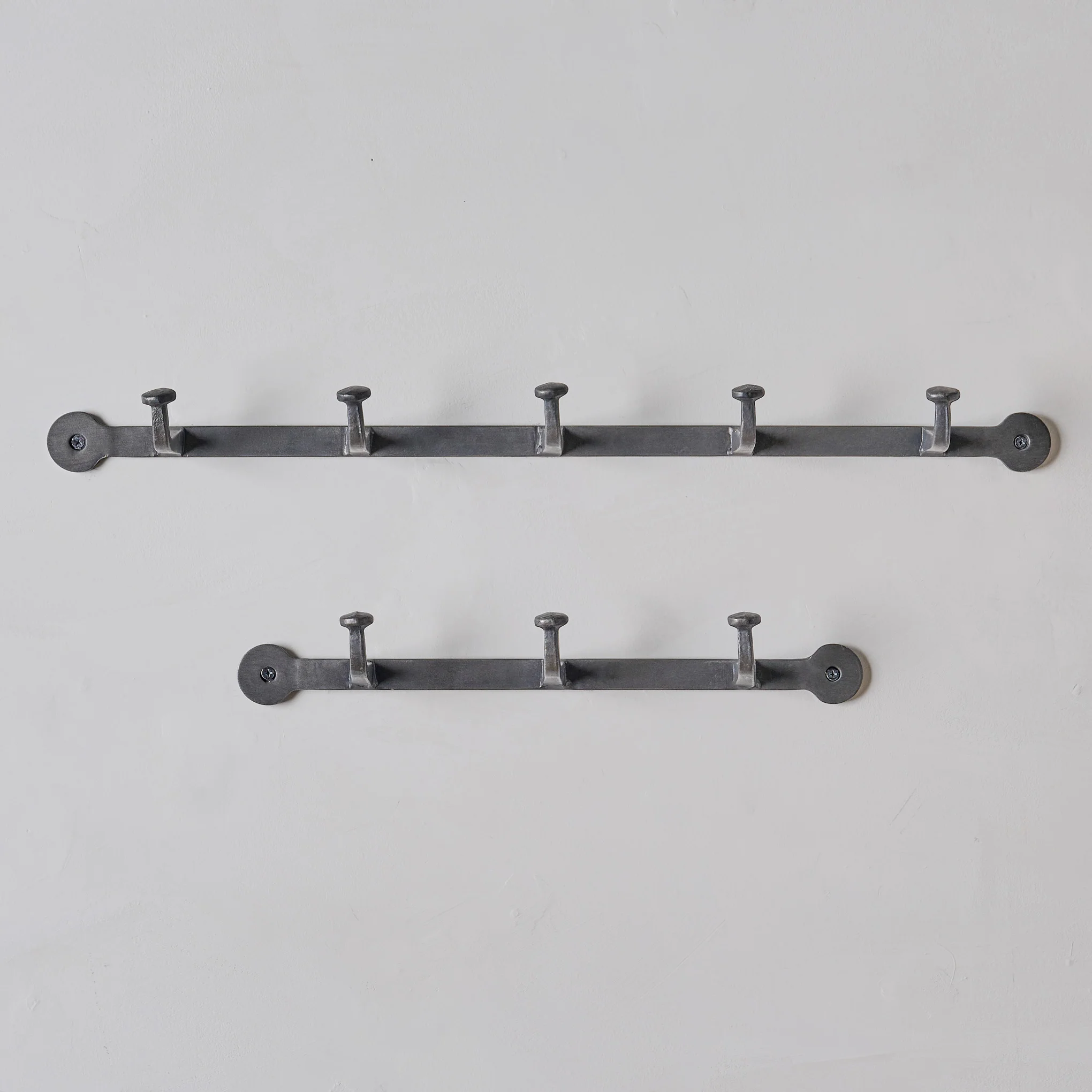 Hammered Aged Iron Wall Hooks - Image 4