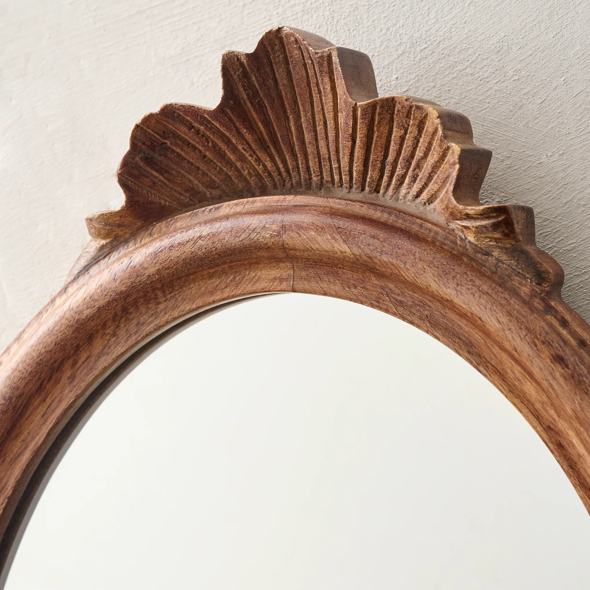 Harlow Mirrored Wooden Wall Sconce - Image 3
