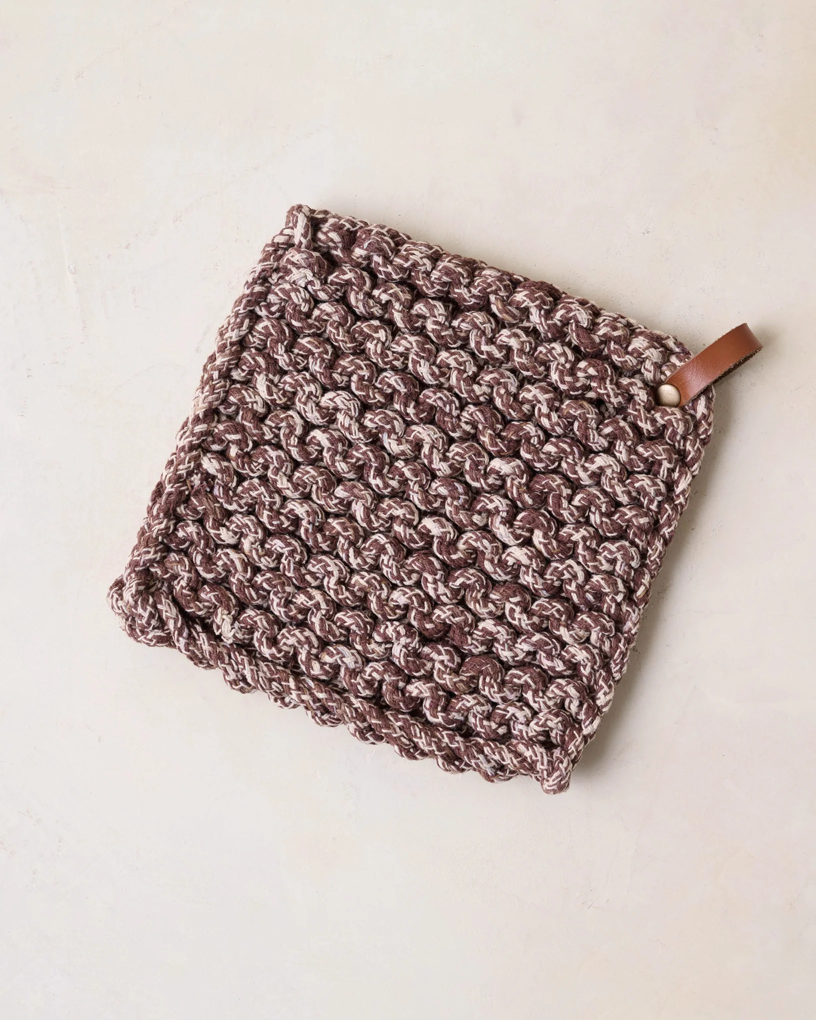 Heathered Hand Crocheted Pot Holder - Image 5