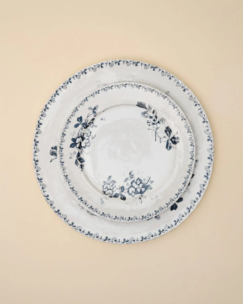 Heirloom Garden Navy Floral Plate - Image 2