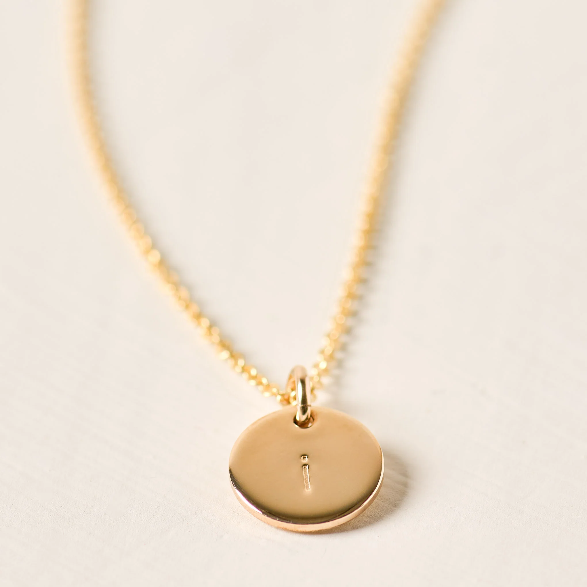Initial Disc Necklace - Image 10