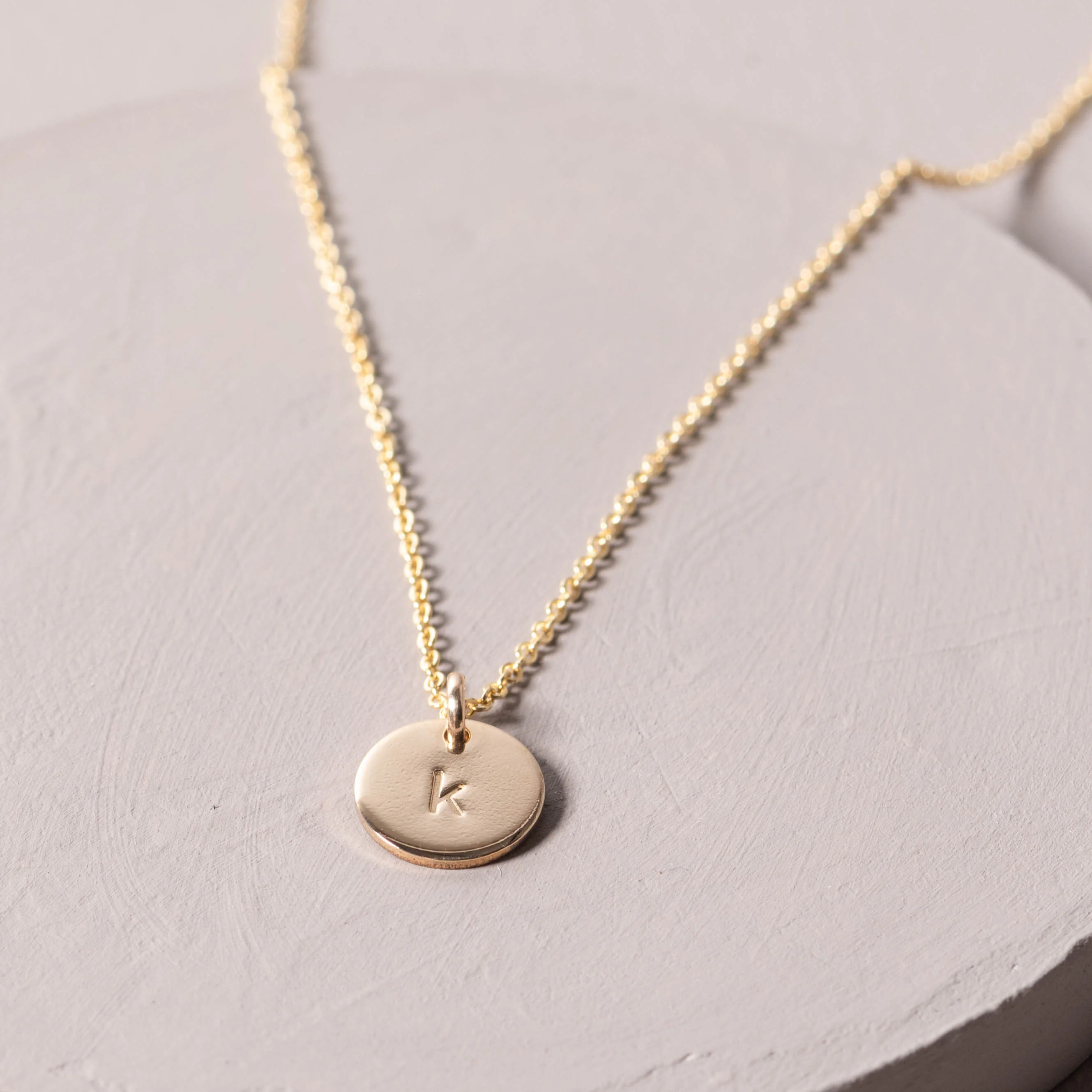 Initial Disc Necklace - Image 12