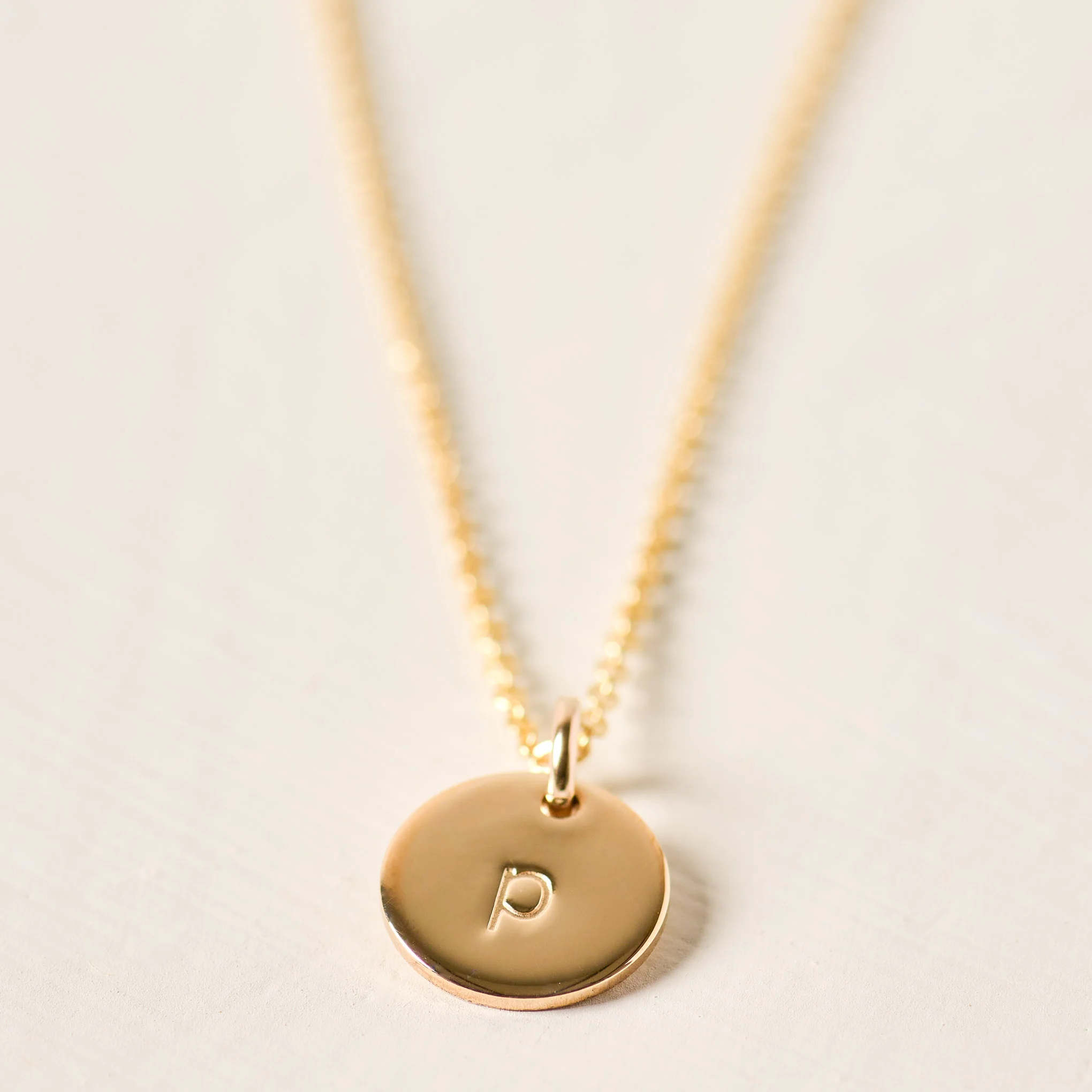 Initial Disc Necklace - Image 17