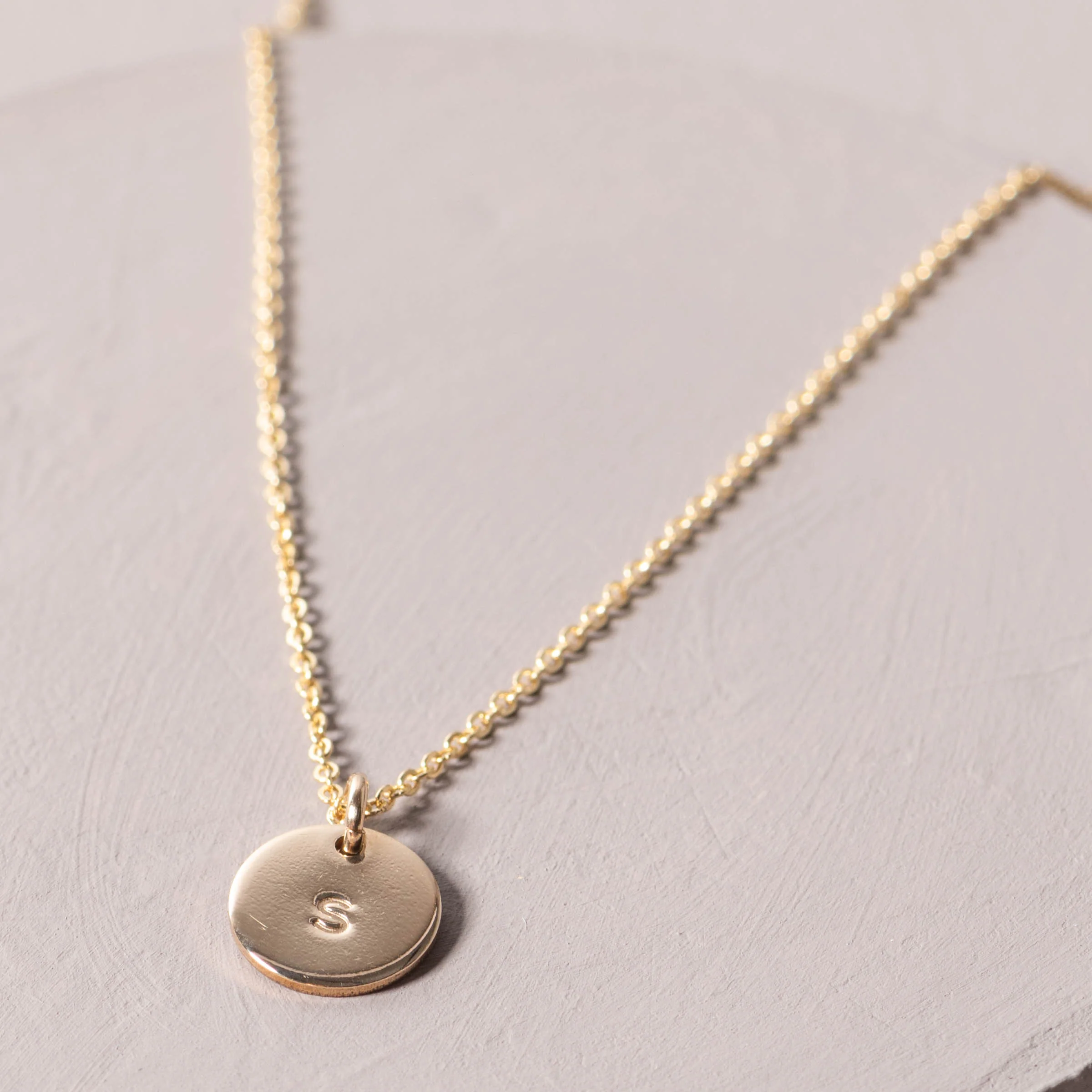 Initial Disc Necklace - Image 20