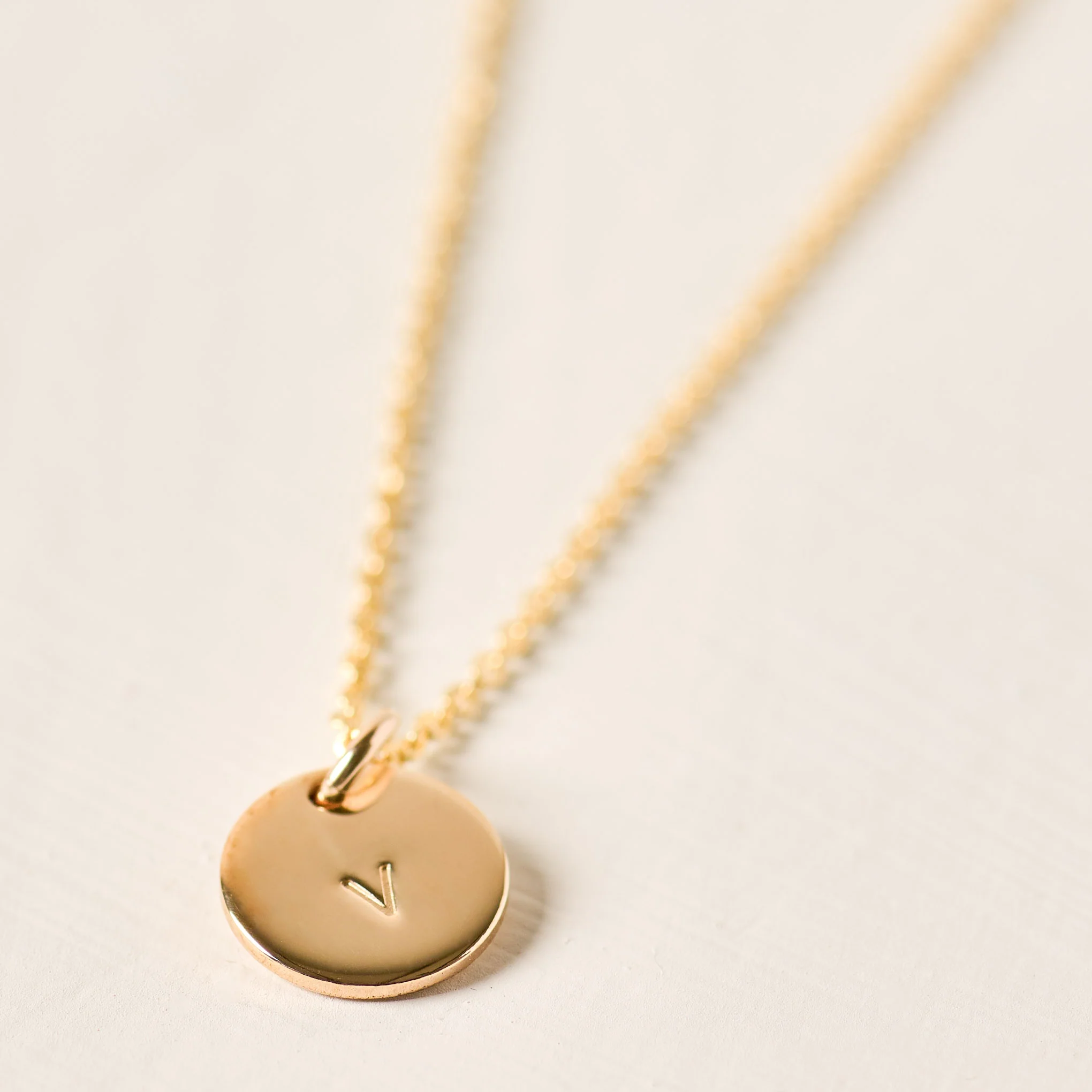 Initial Disc Necklace - Image 23