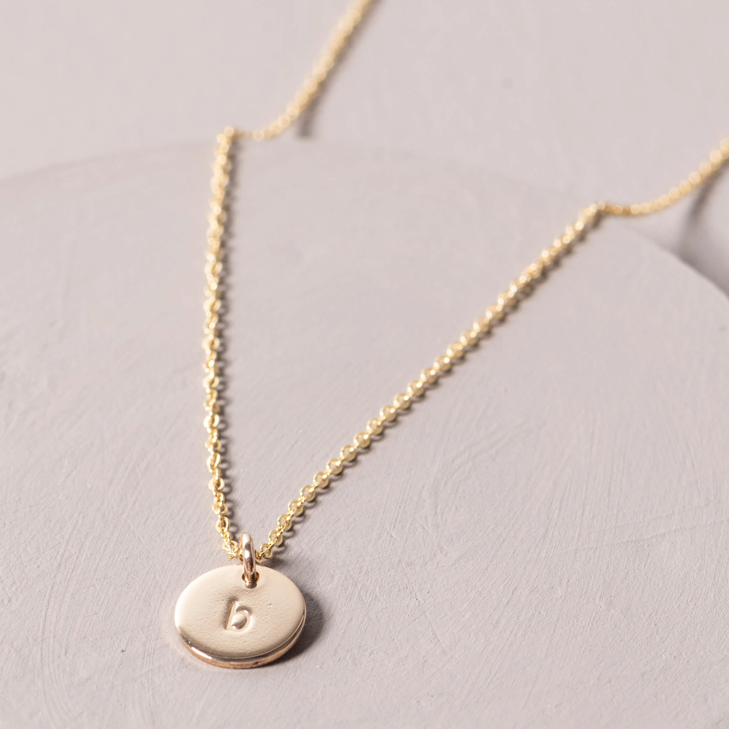 Initial Disc Necklace - Image 3