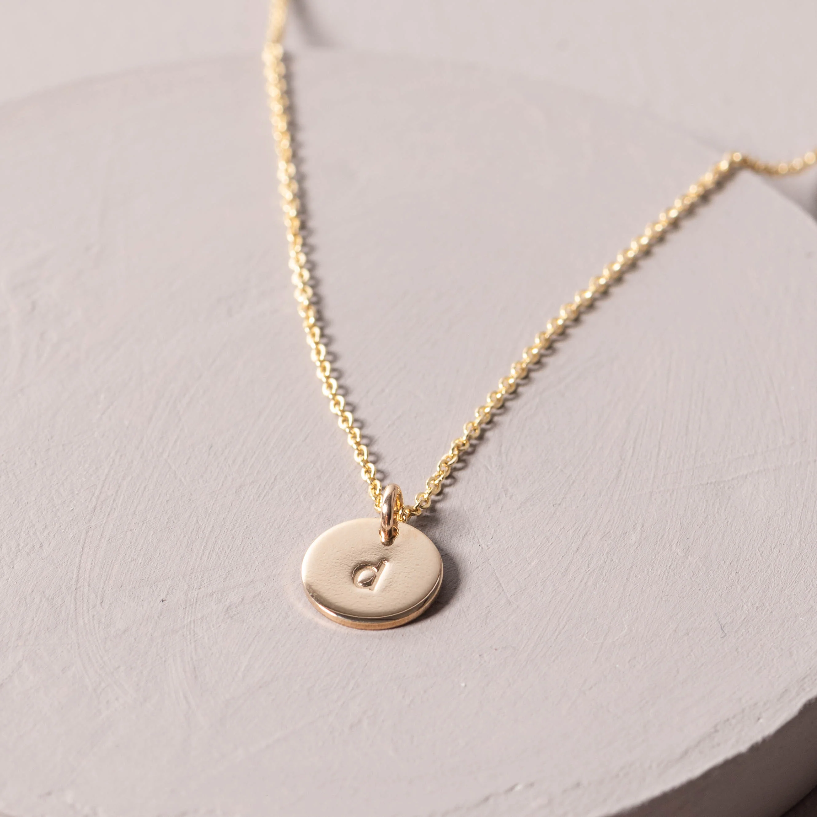 Initial Disc Necklace - Image 5