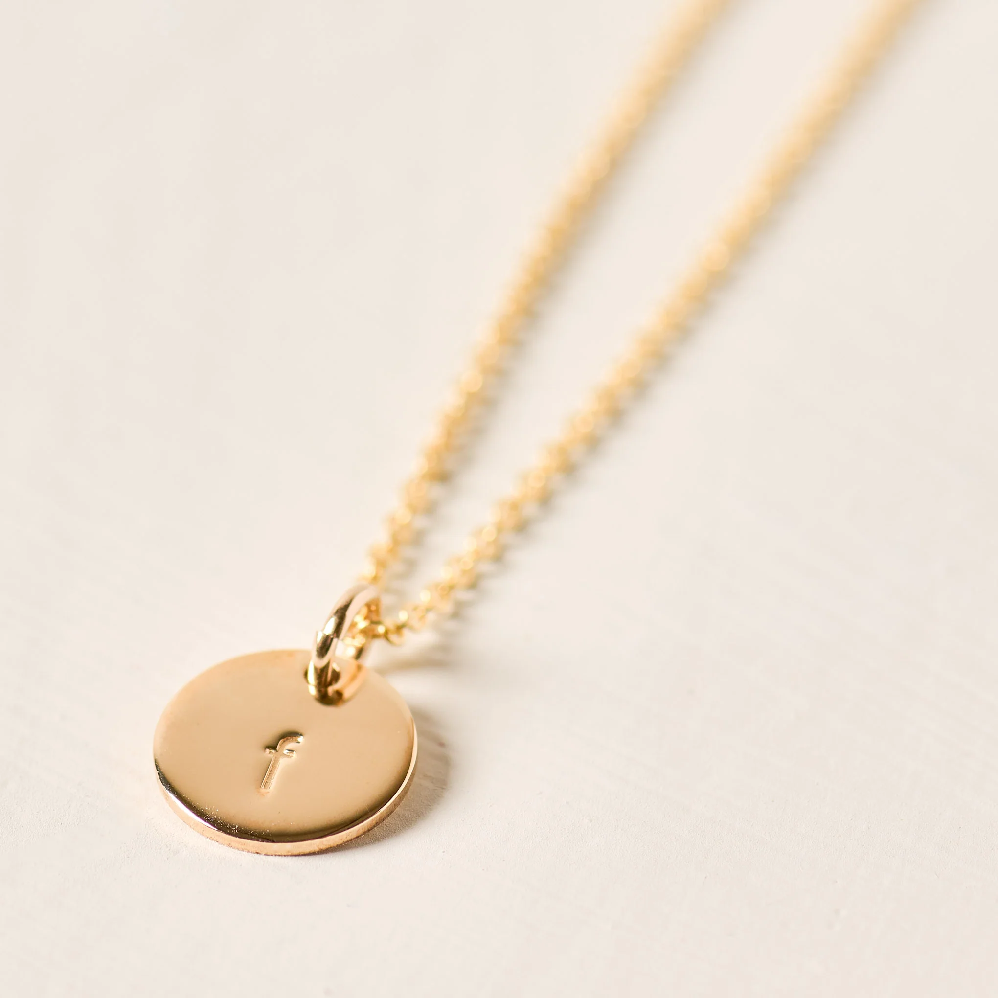 Initial Disc Necklace - Image 7