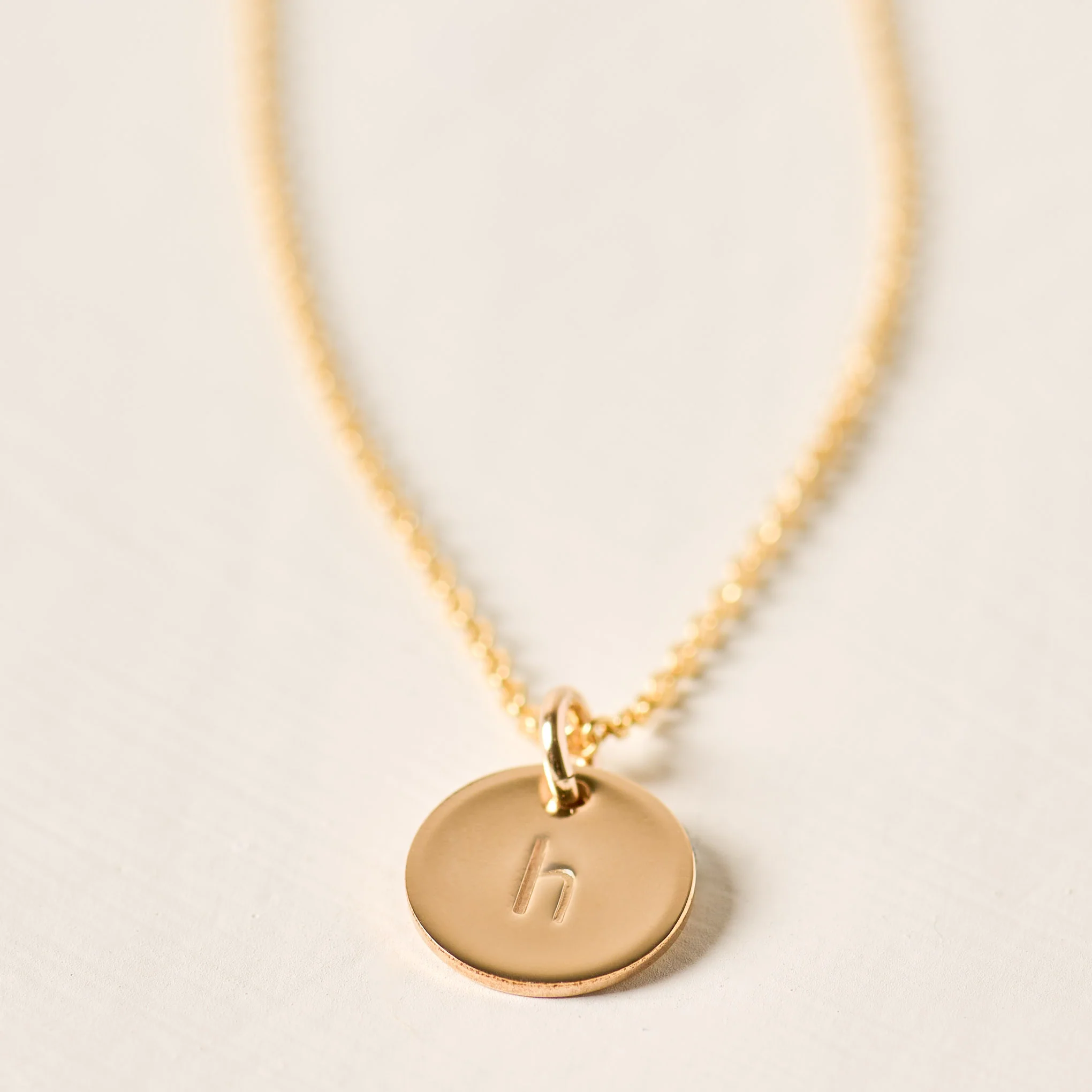 Initial Disc Necklace - Image 9
