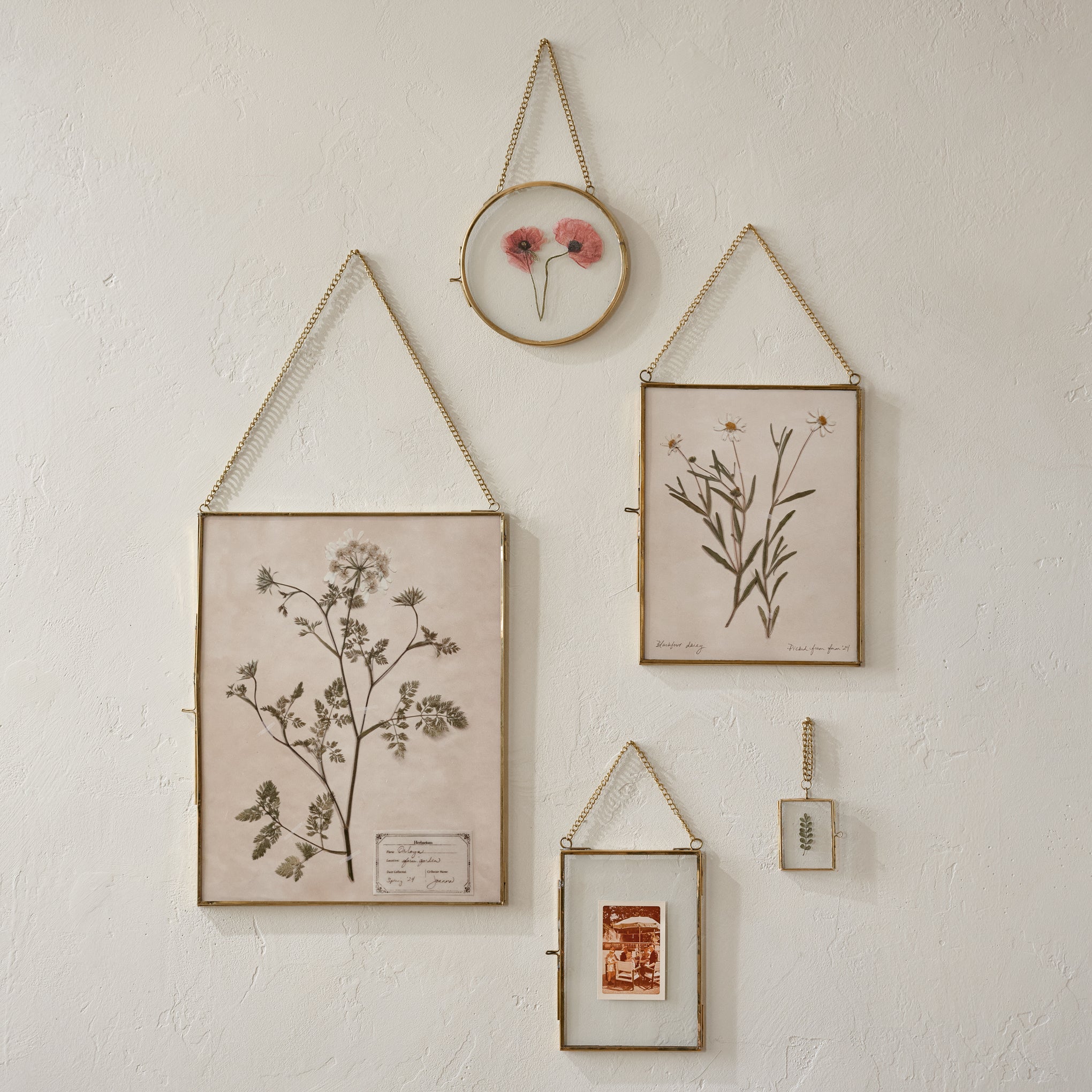 Josie Hanging Brass Photo Frame