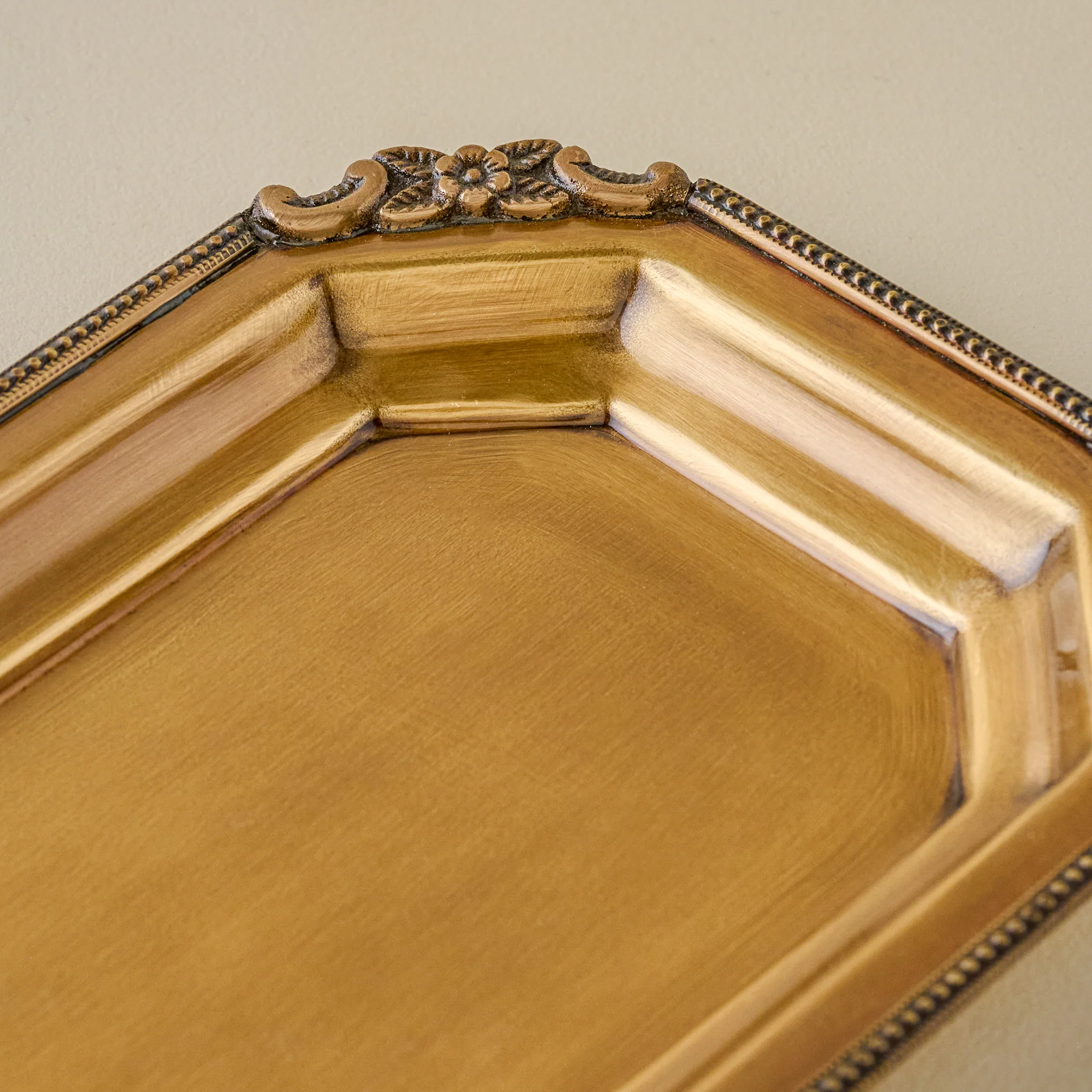 Juliet Antiqued Brass Tray - Image 2