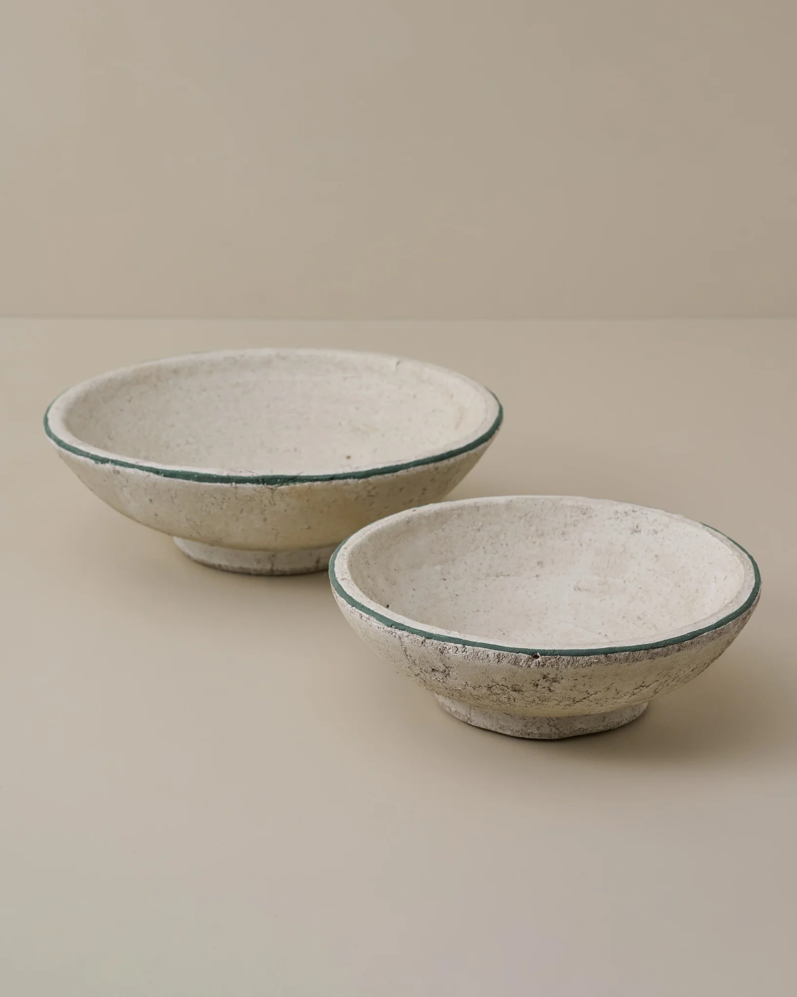 Lane Green Rimmed Decorative Bowl - Image 2