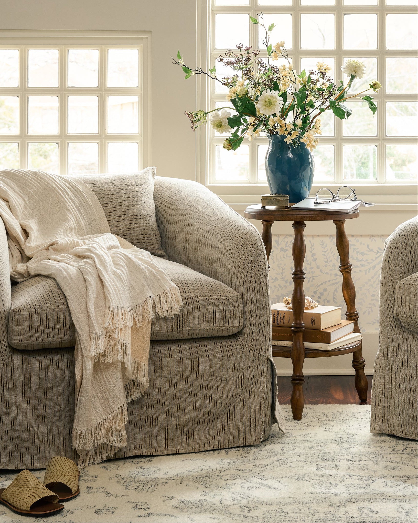 Lavinia Turned Leg Stool (tall) - Image 3