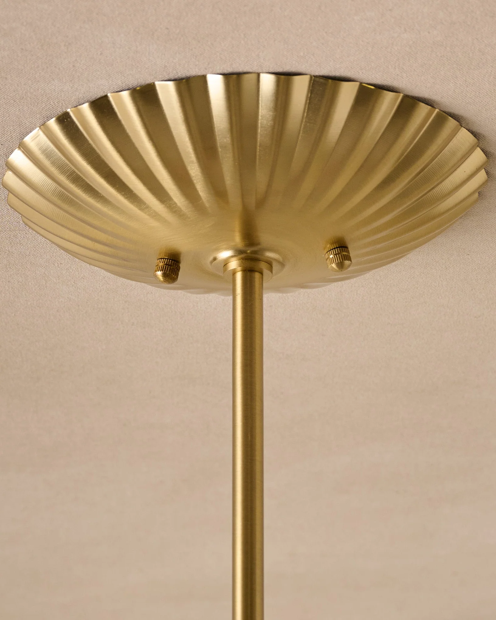 Lucinda Rattan Scallop Linear Chandelier - Image 3