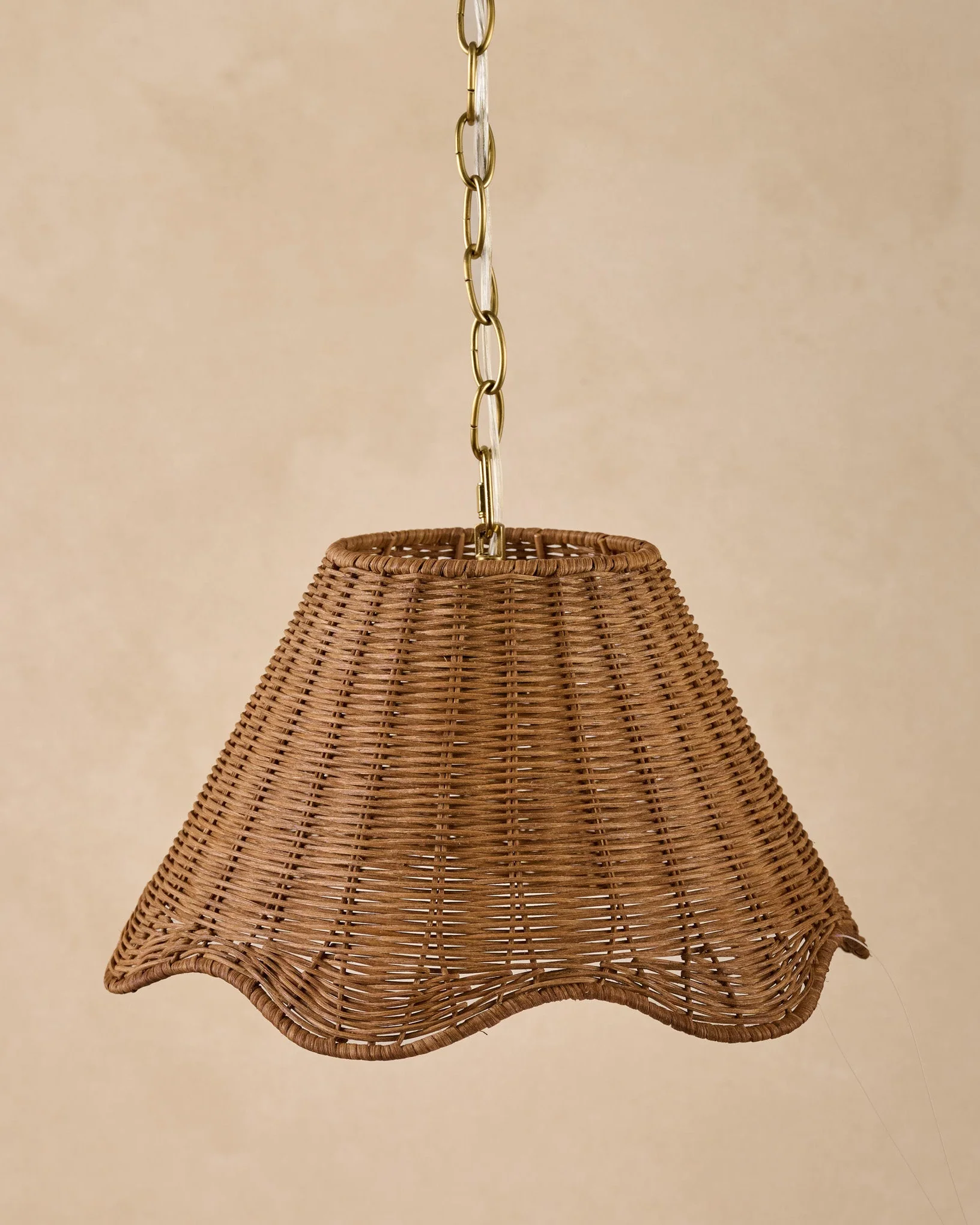 Lucinda Rattan Scallop Pendant - Image 3