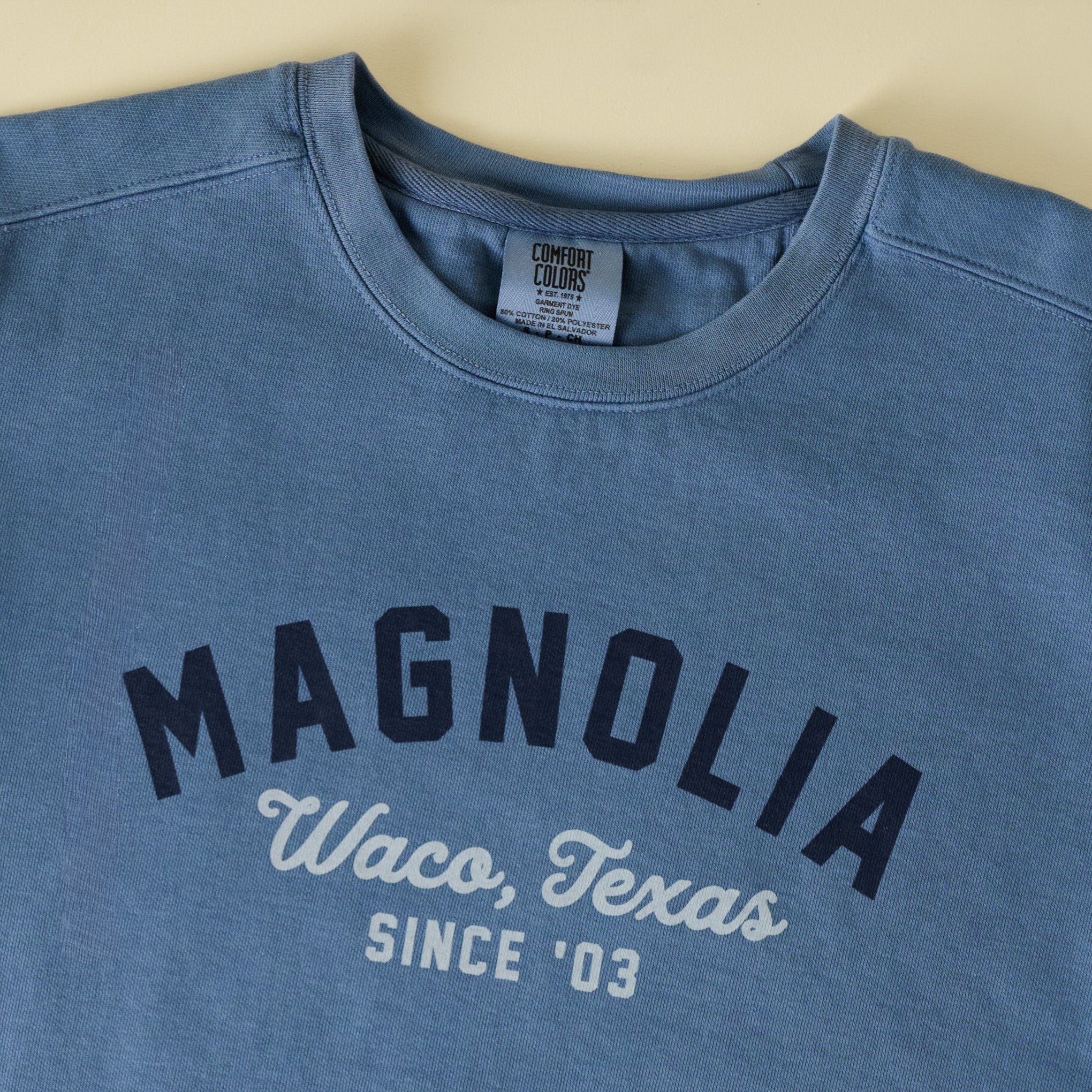 Magnolia Arched Blue Sweatshirt - Image 2