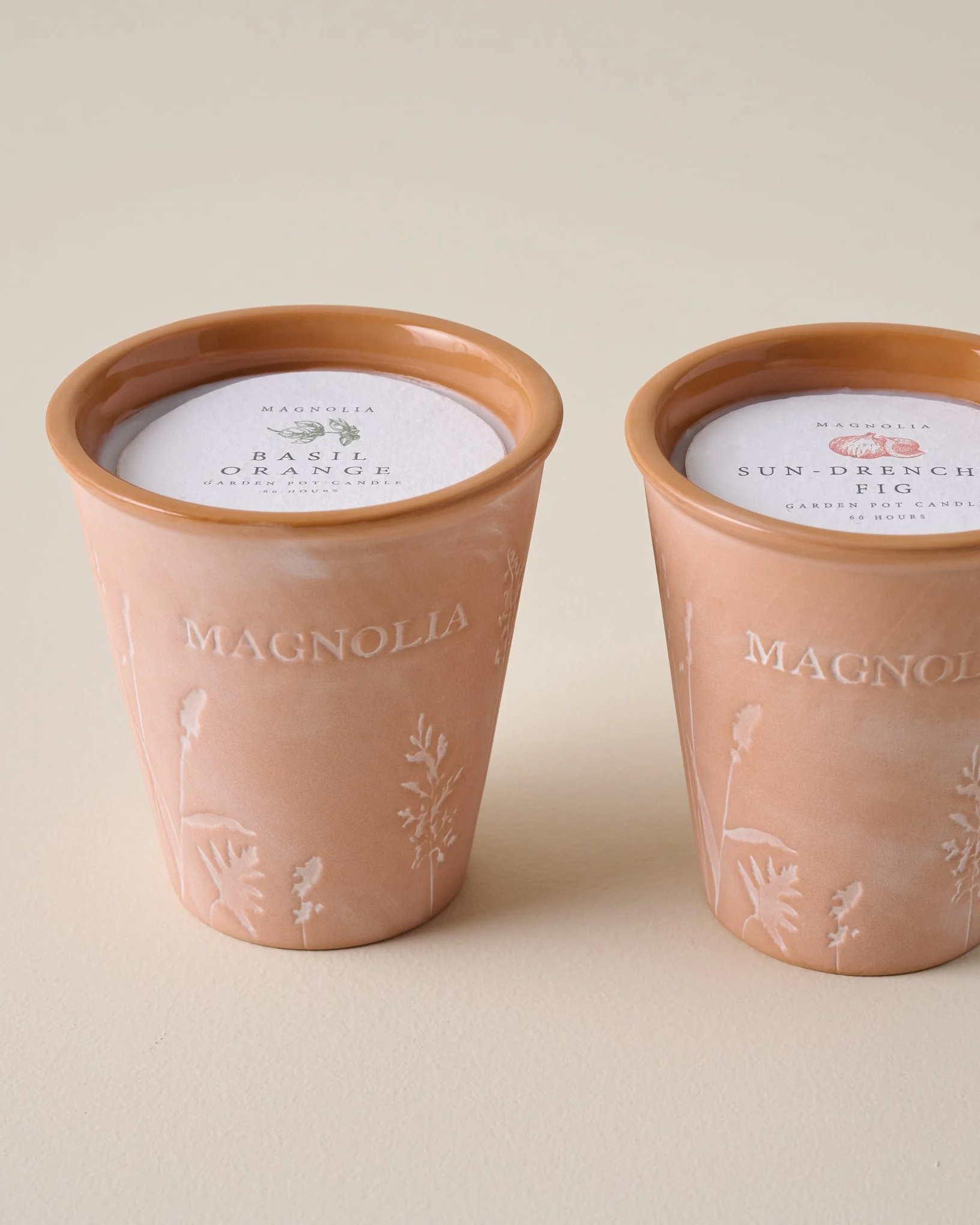 Magnolia Basil Orange Garden Pot Candle - Image 4