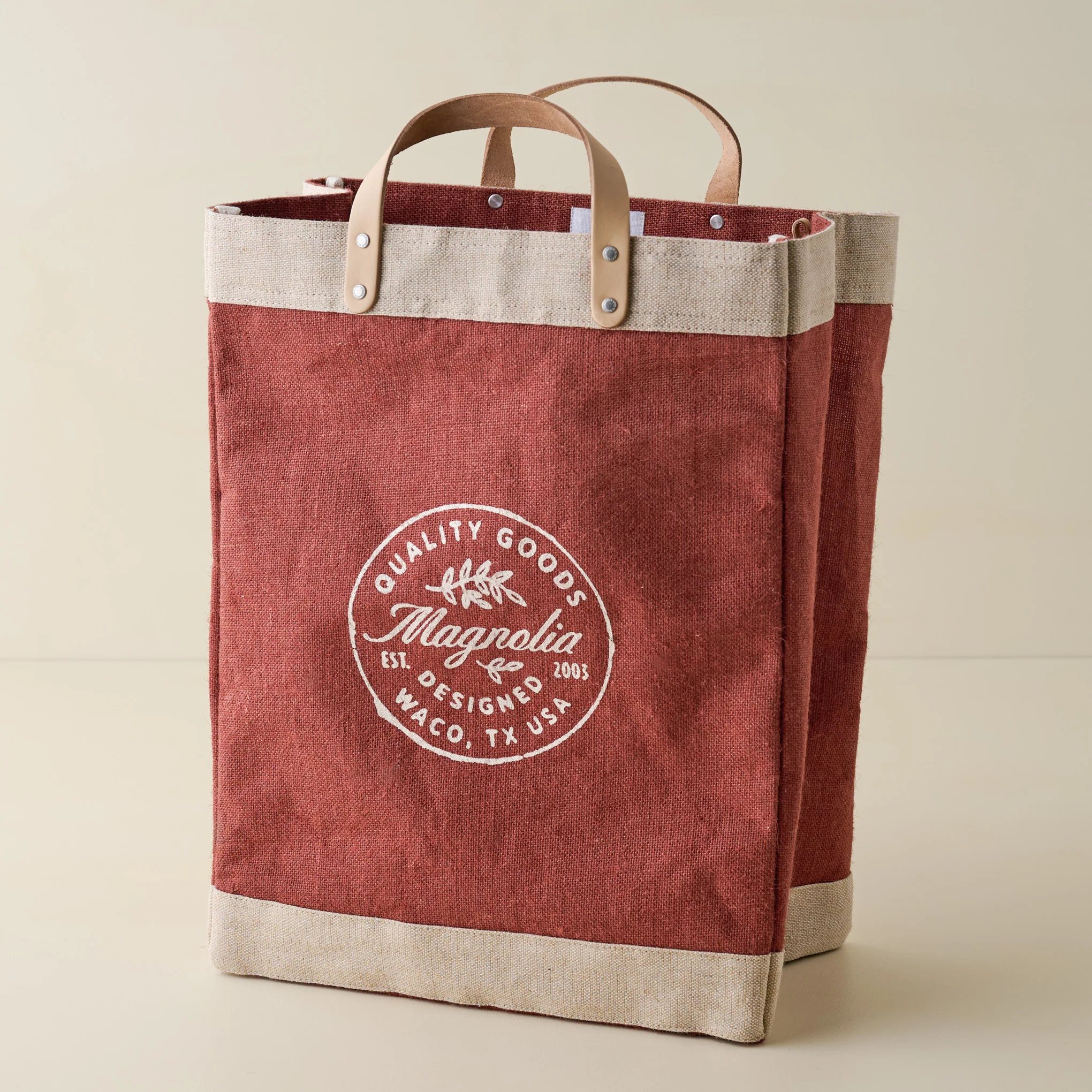 Magnolia Cranberry Market Tote