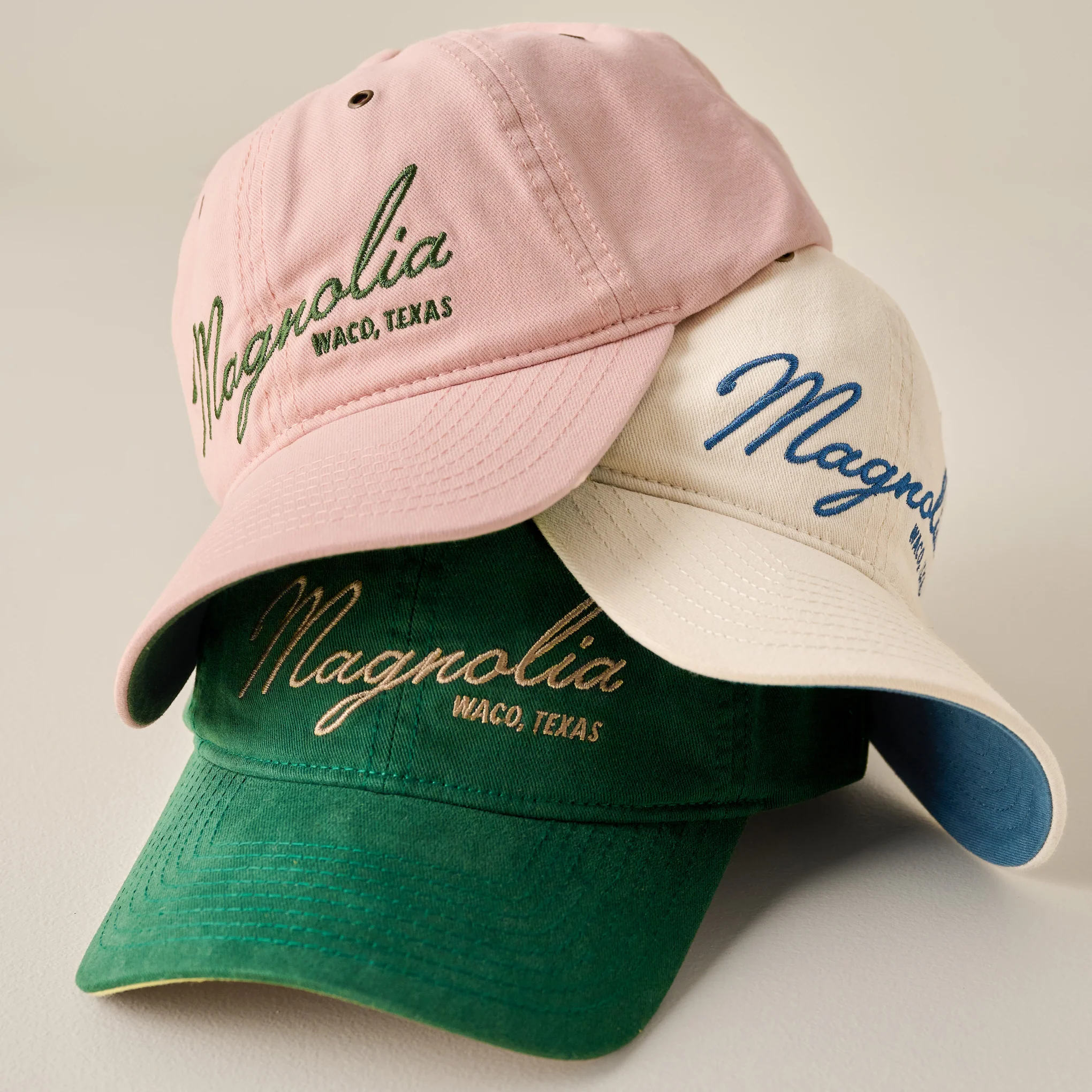 Magnolia Embroidered Script Blush Hat - Image 4