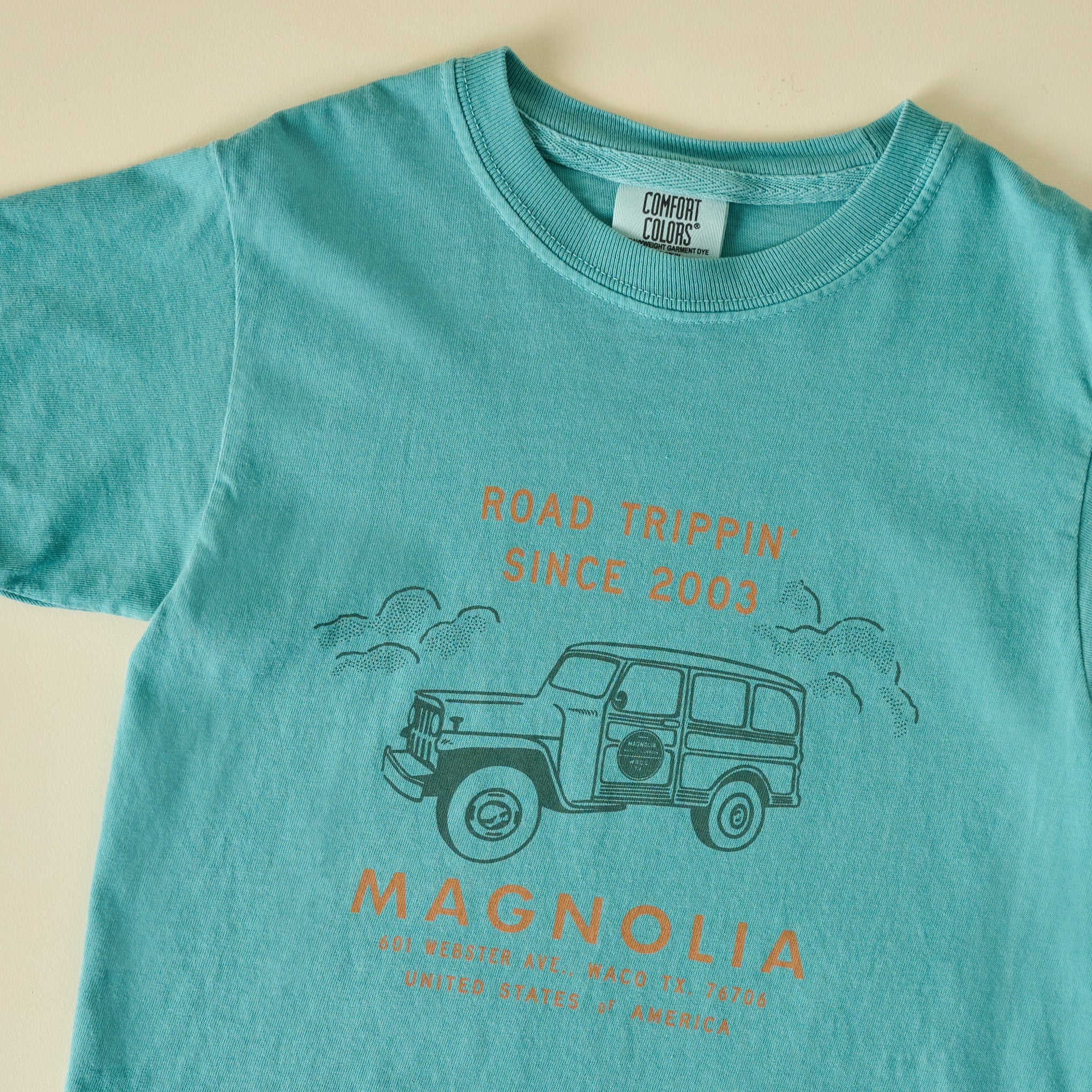 Magnolia Road Trippin Green Kids Shirt - Image 2