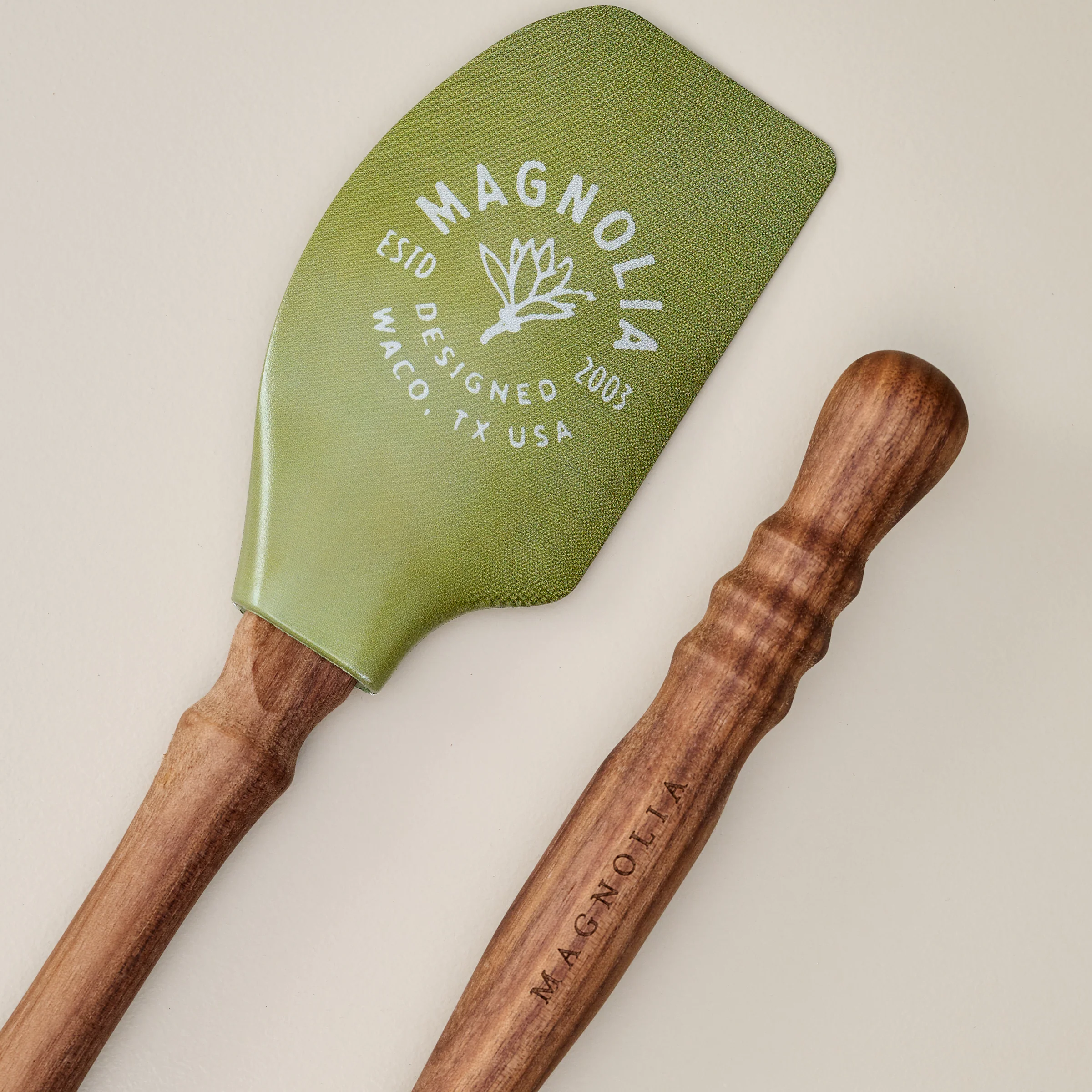 Magnolia Turned Handle Flower Spatula Bundle - Image 2