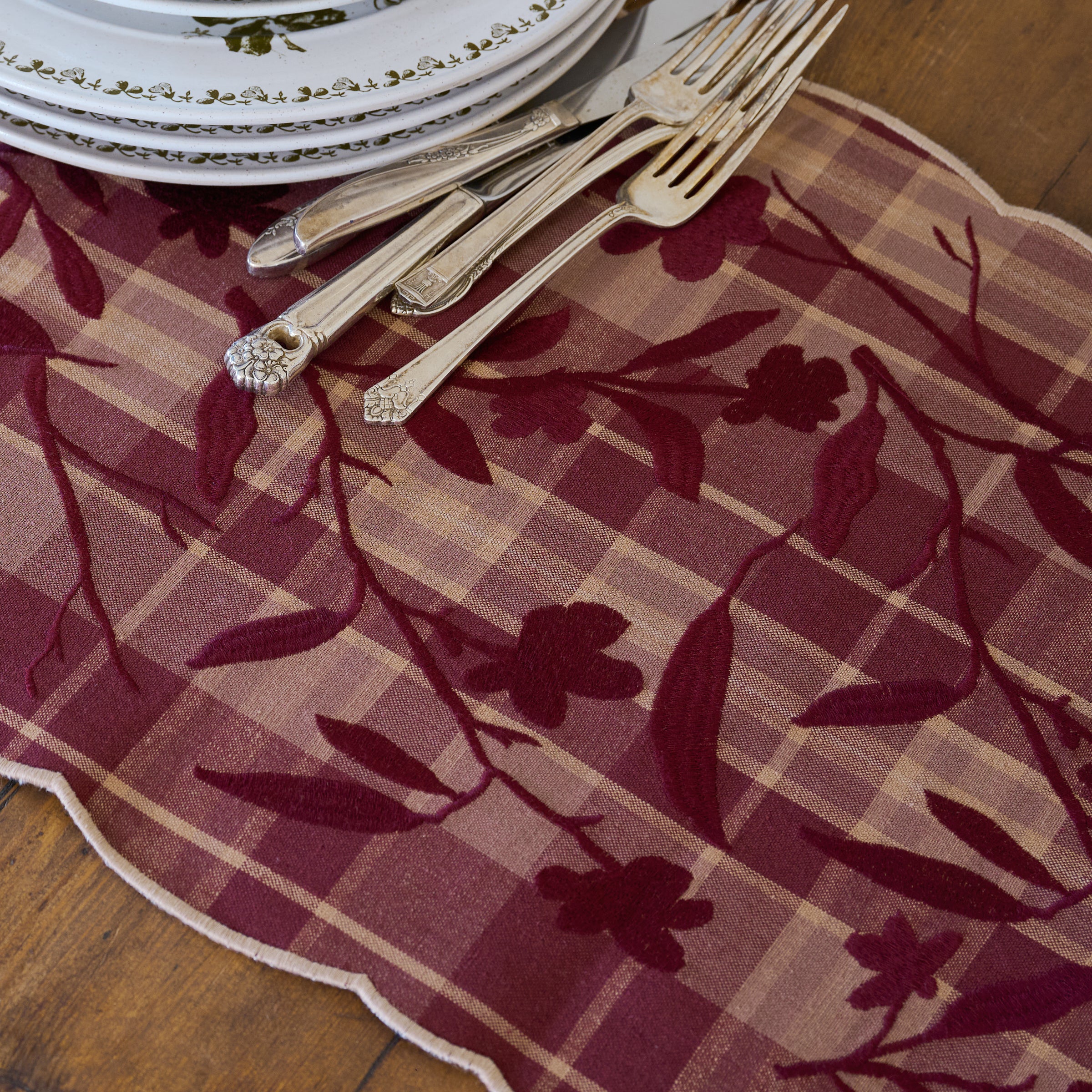 Maisley Floral Grid Table Runner - Image 2