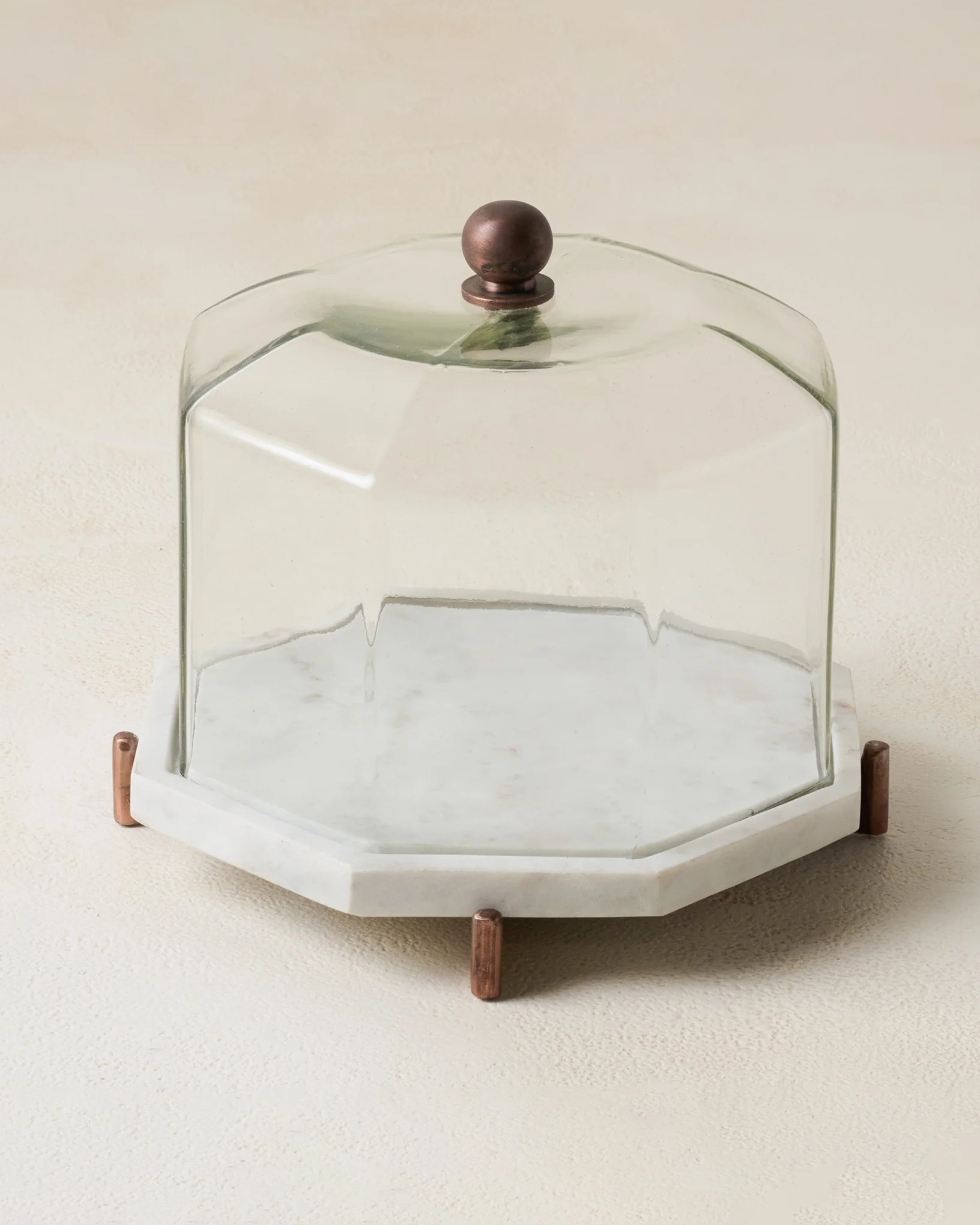 Marble and Copper Cake Stand - Image 2