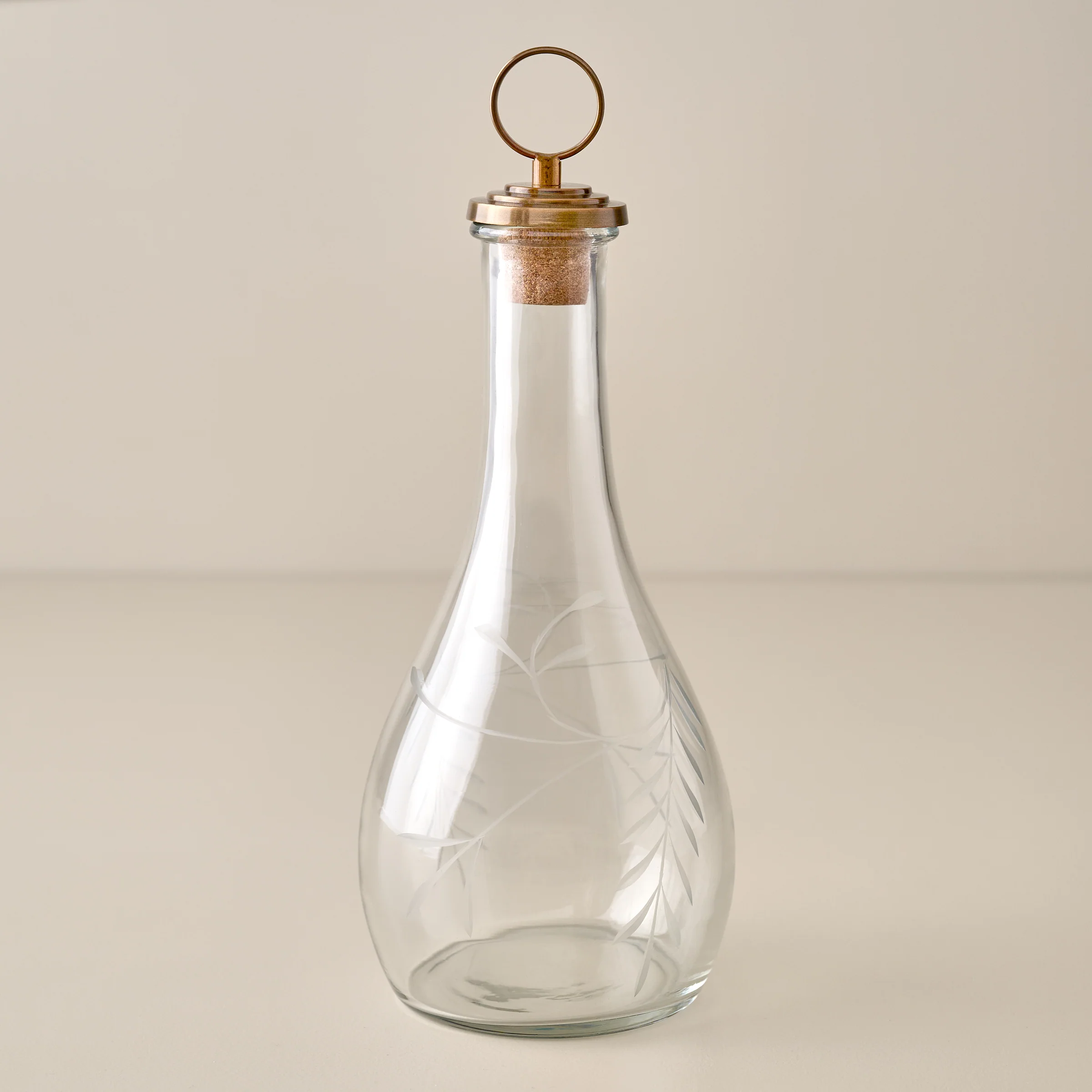 Marlowe Etched Glass Decanter