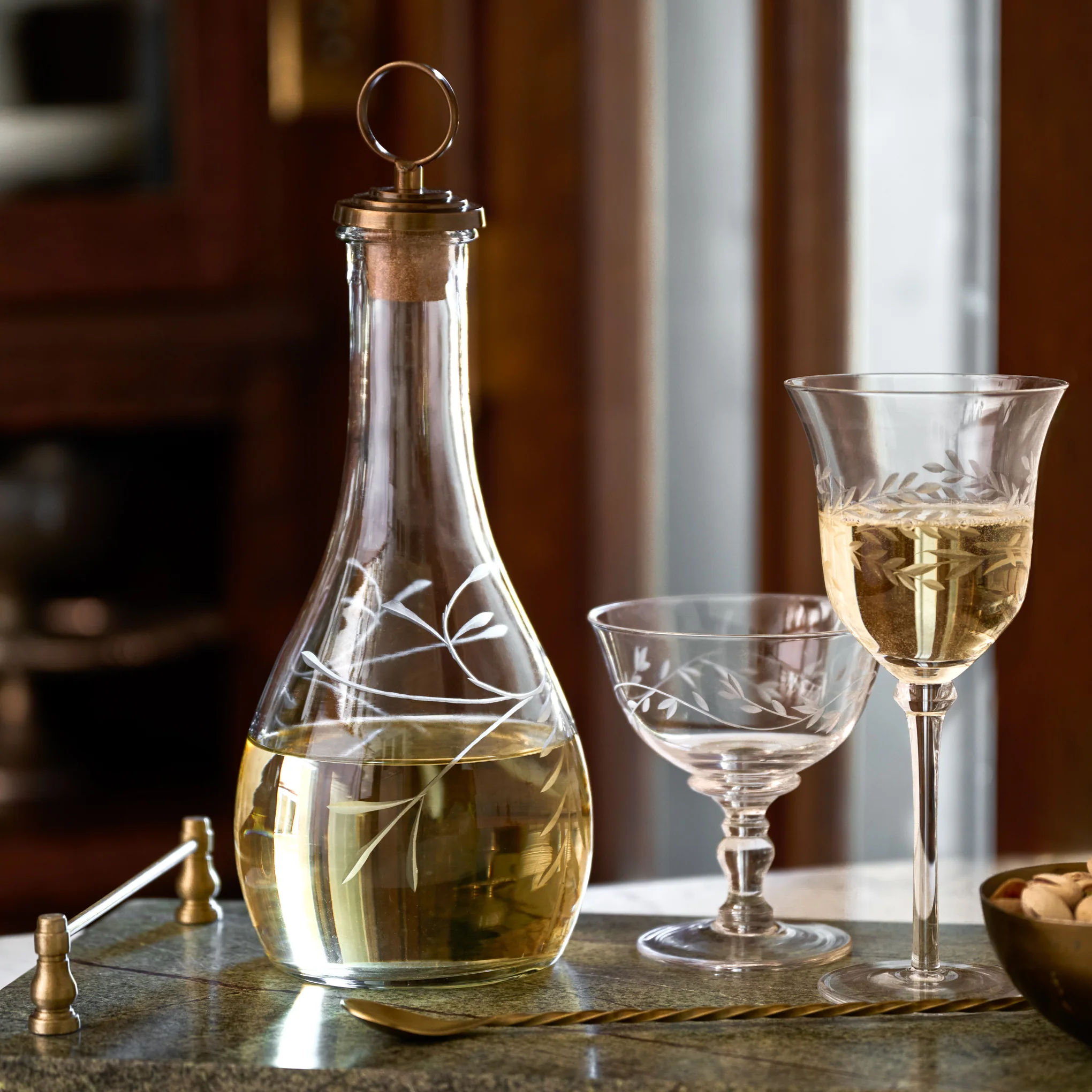 Marlowe Etched Glass Decanter - Image 4