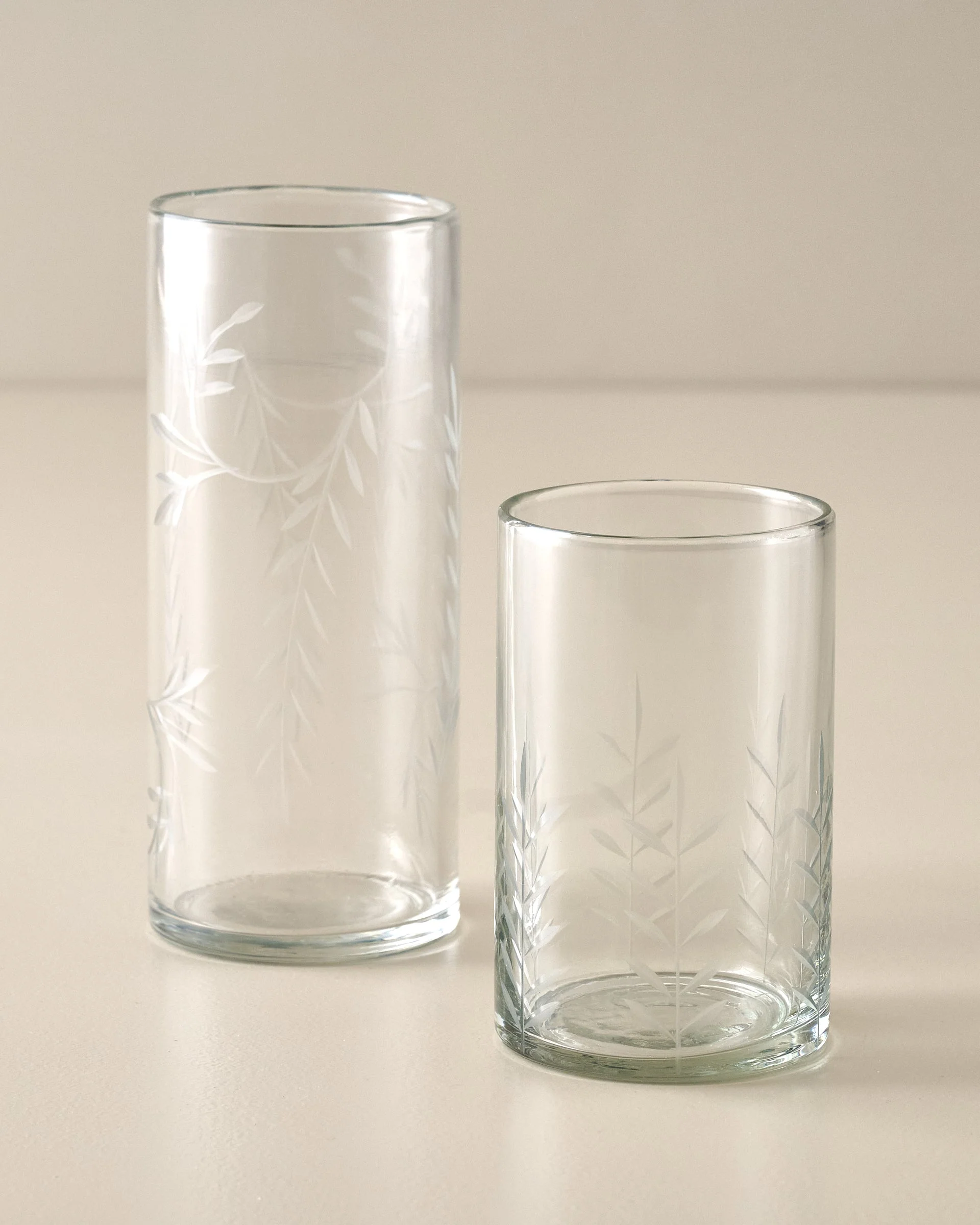 Marlowe Etched Glass Tumbler - Image 2