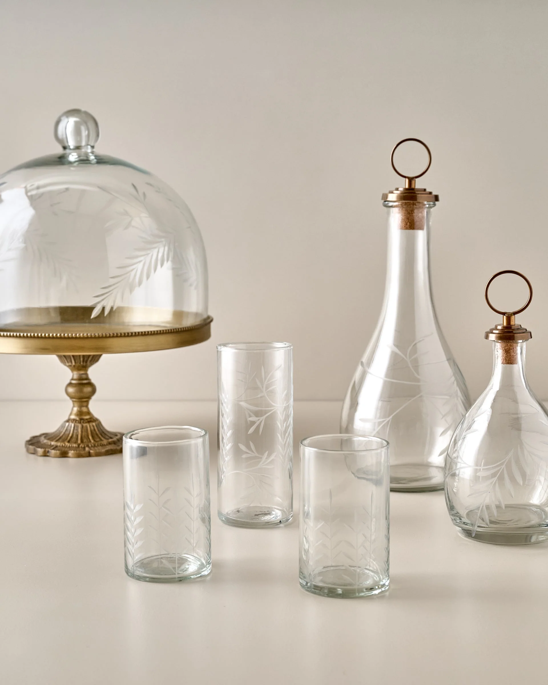 Marlowe Etched Glass Tumbler - Image 7