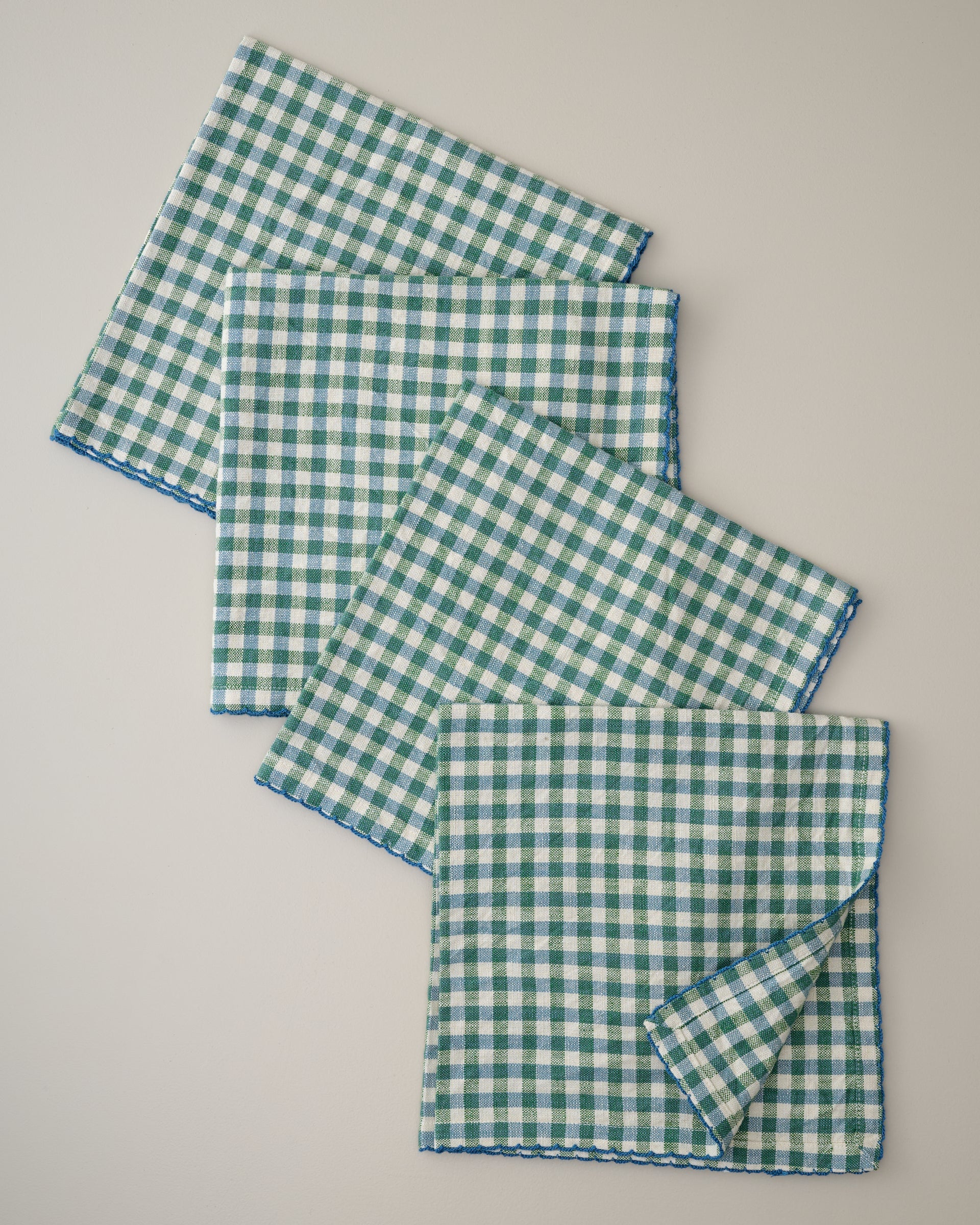 Meadow Check Napkin Set of 4 - Image 2