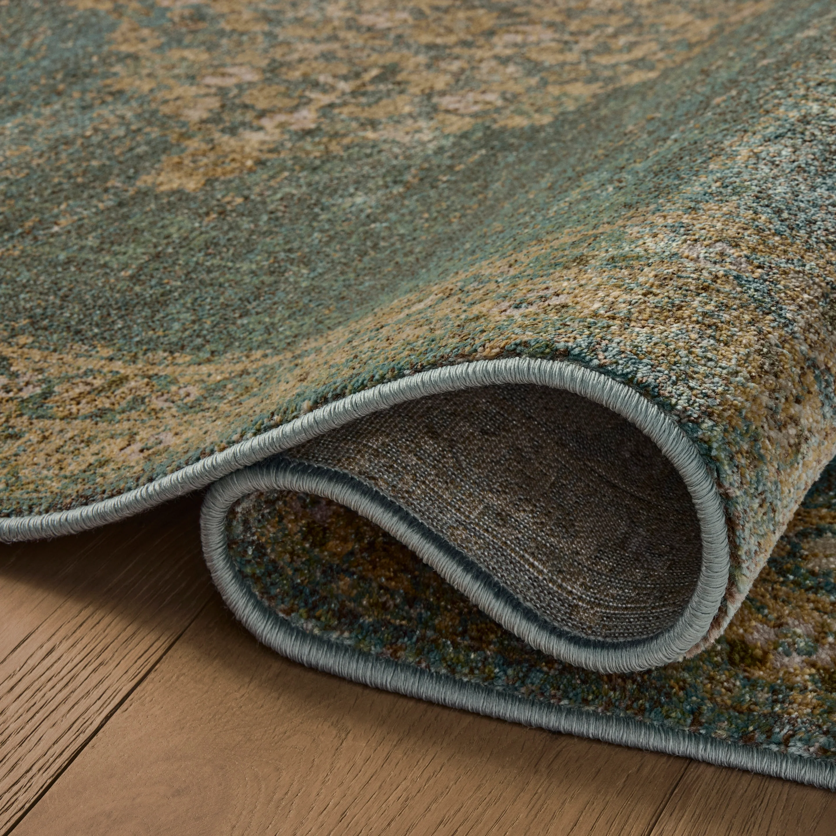 Mona Aqua Wheat Rug - Image 3