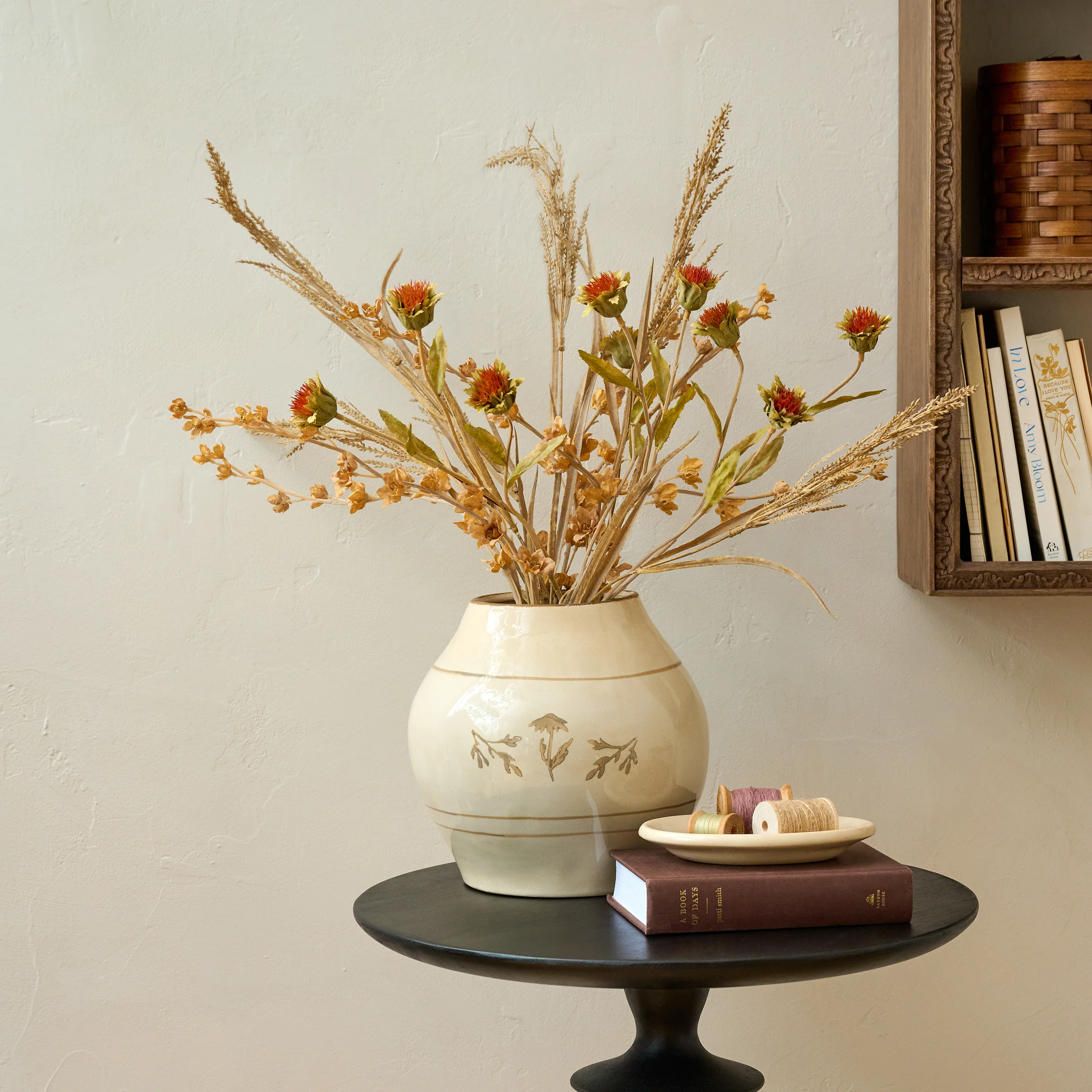 Nadine Ceramic Round Vase - Image 2