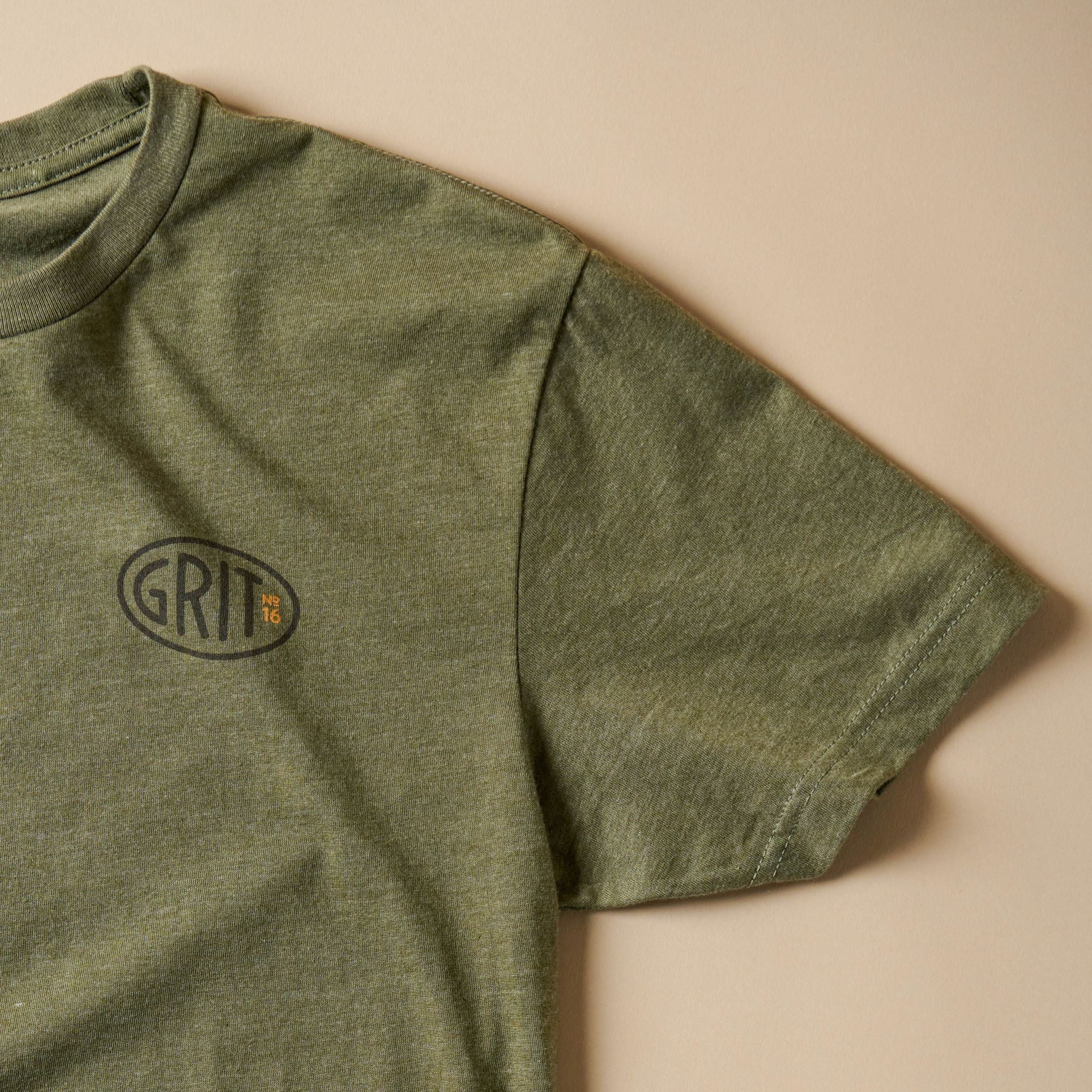 Never Quit Military Green Shirt - Image 3