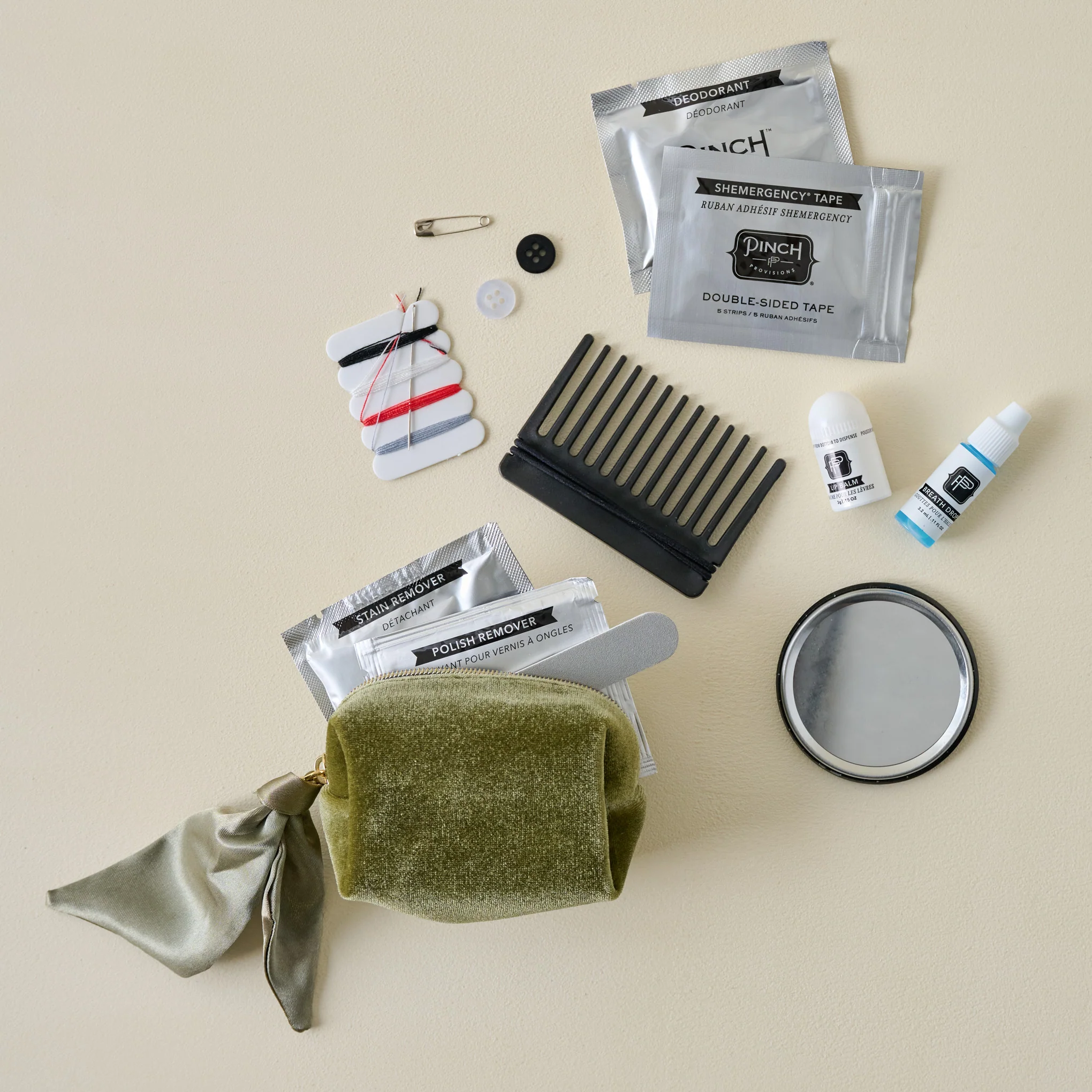 Olive Velvet Minimergency Kit - Image 2