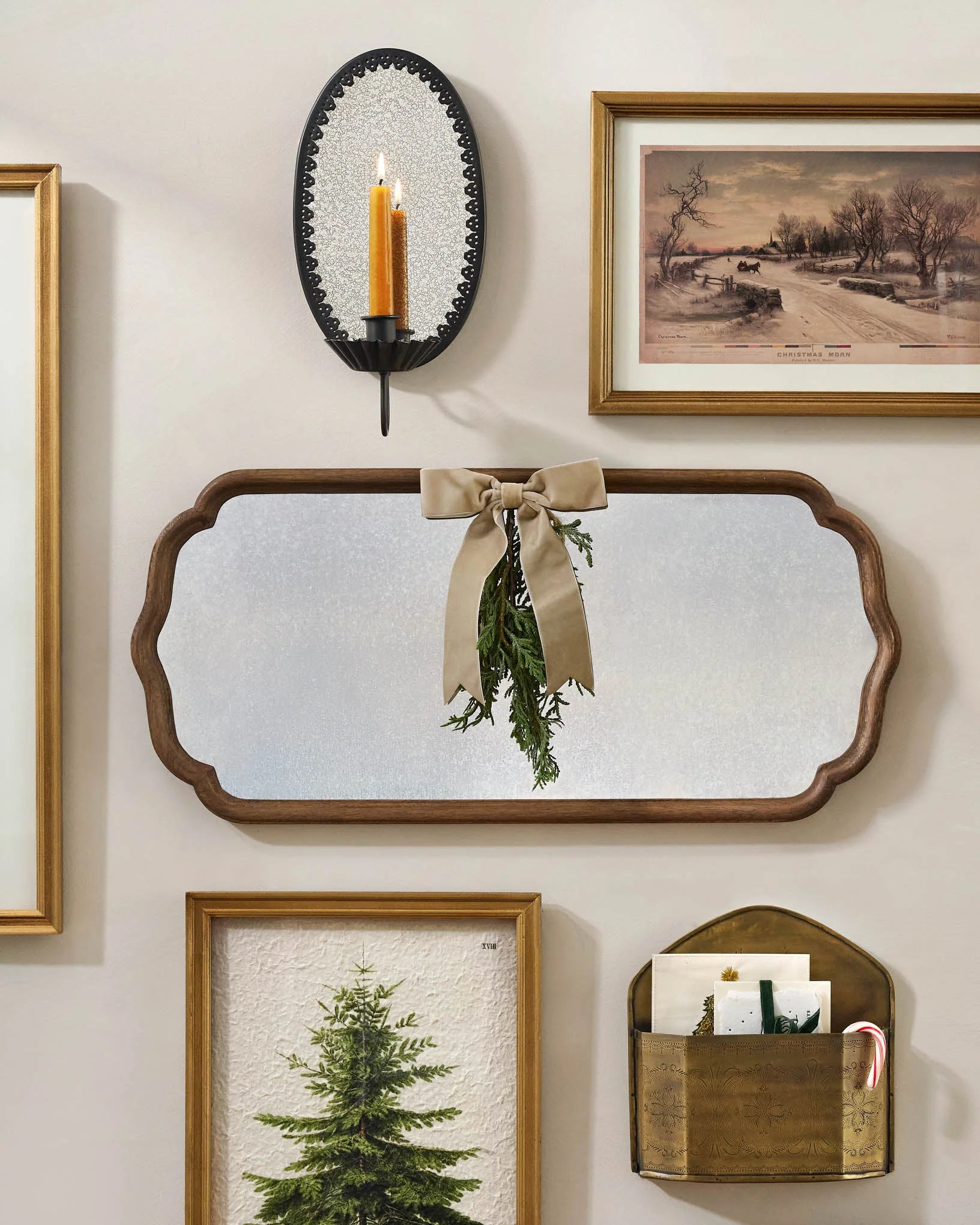 Oval Antique Mirrored Sconce - Image 6