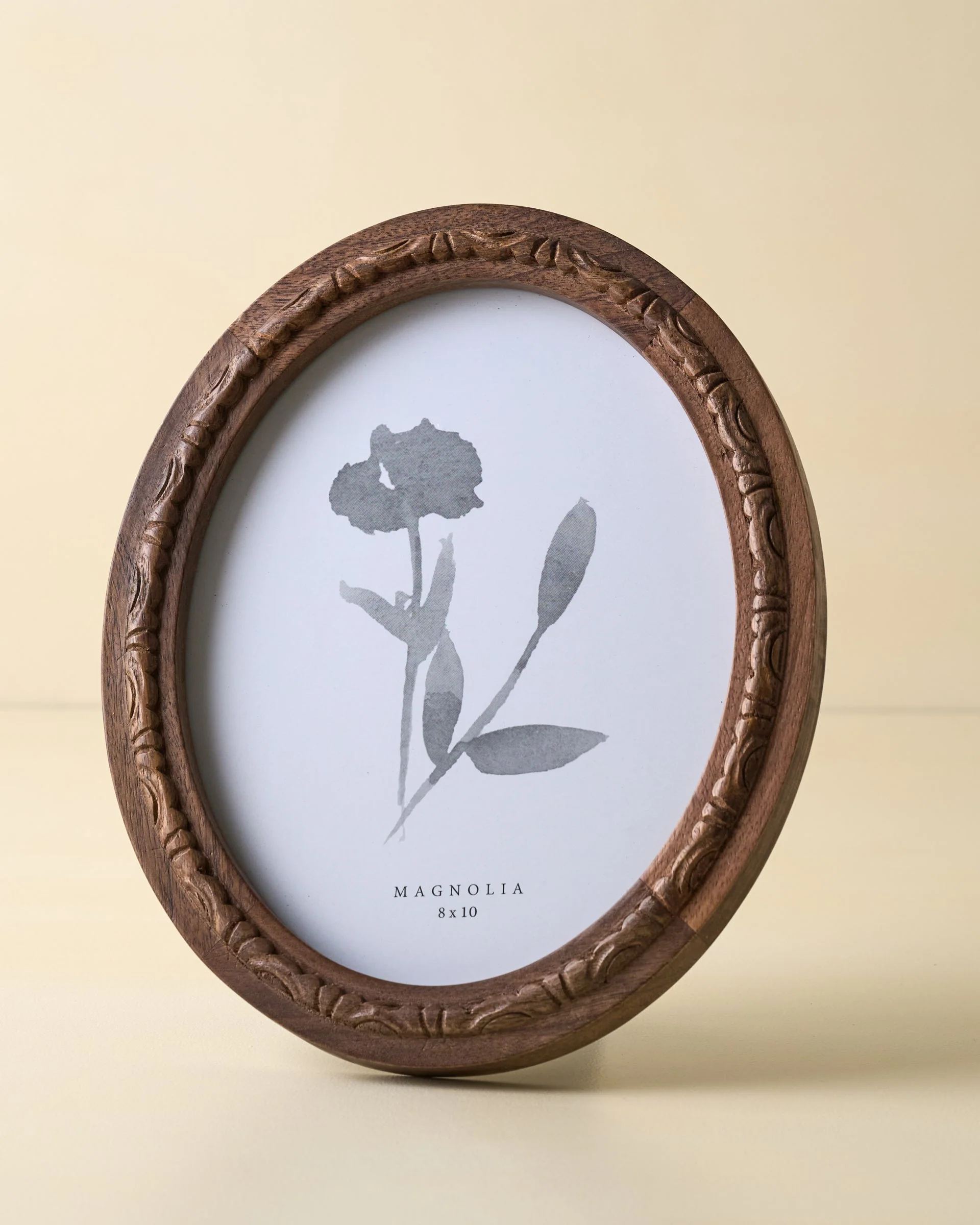 Caroline Carved Wood Oval Photo Frame - Image 3