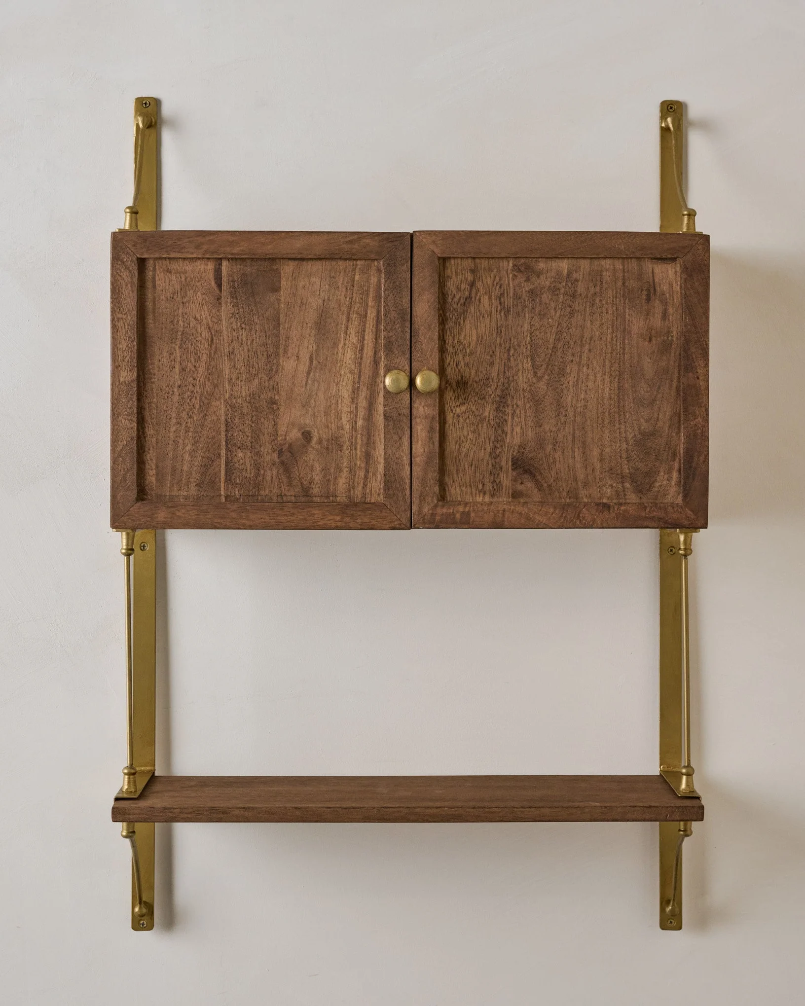 Parker Brass and Wood Cabinet - Image 2