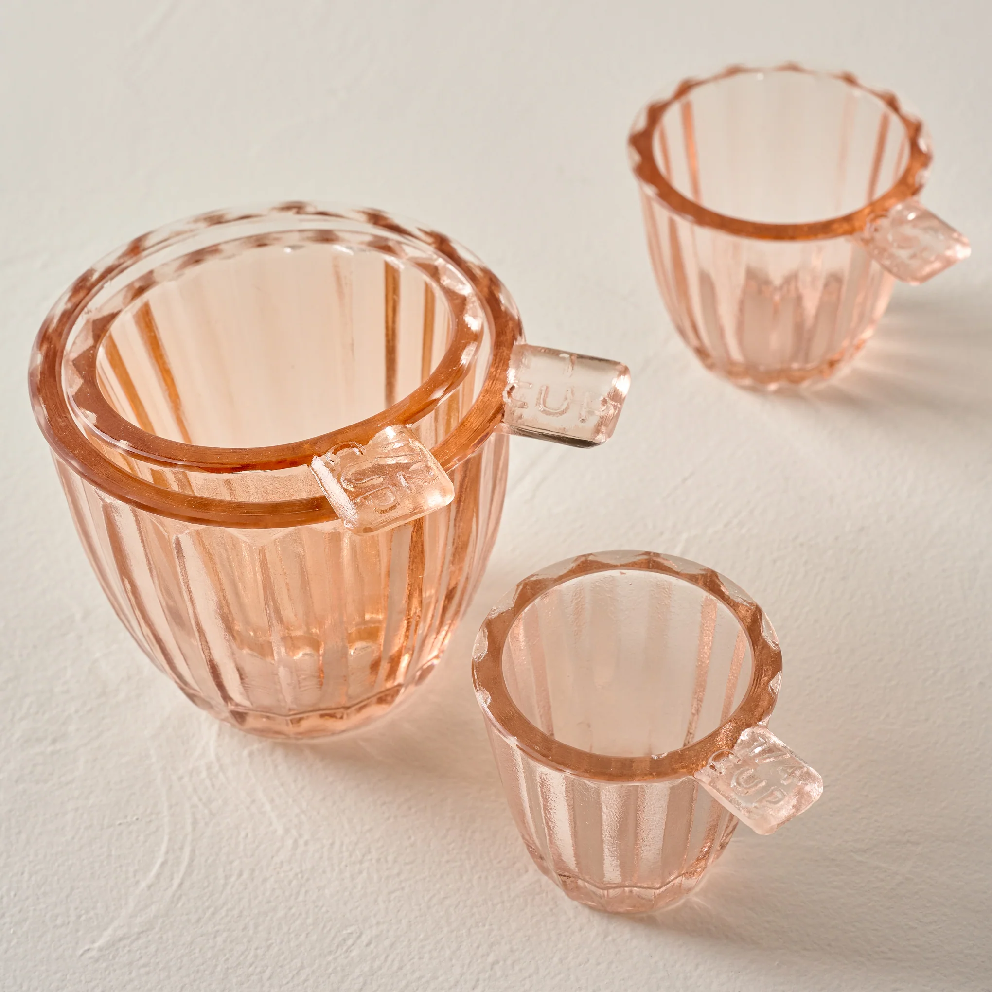 Blush Glass Measuring Cup Set - Image 4