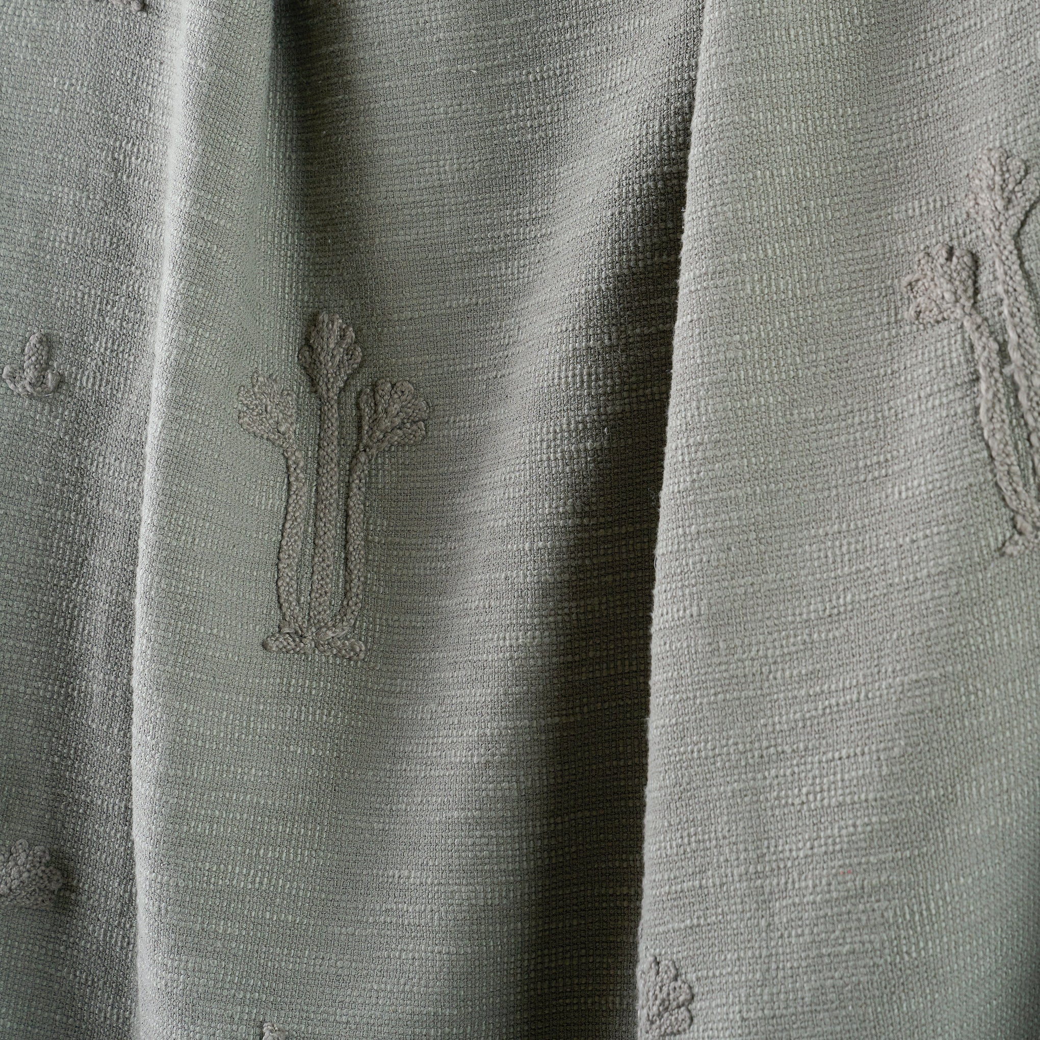 Petrol Blue Tulip Textured Coverlet - Image 3