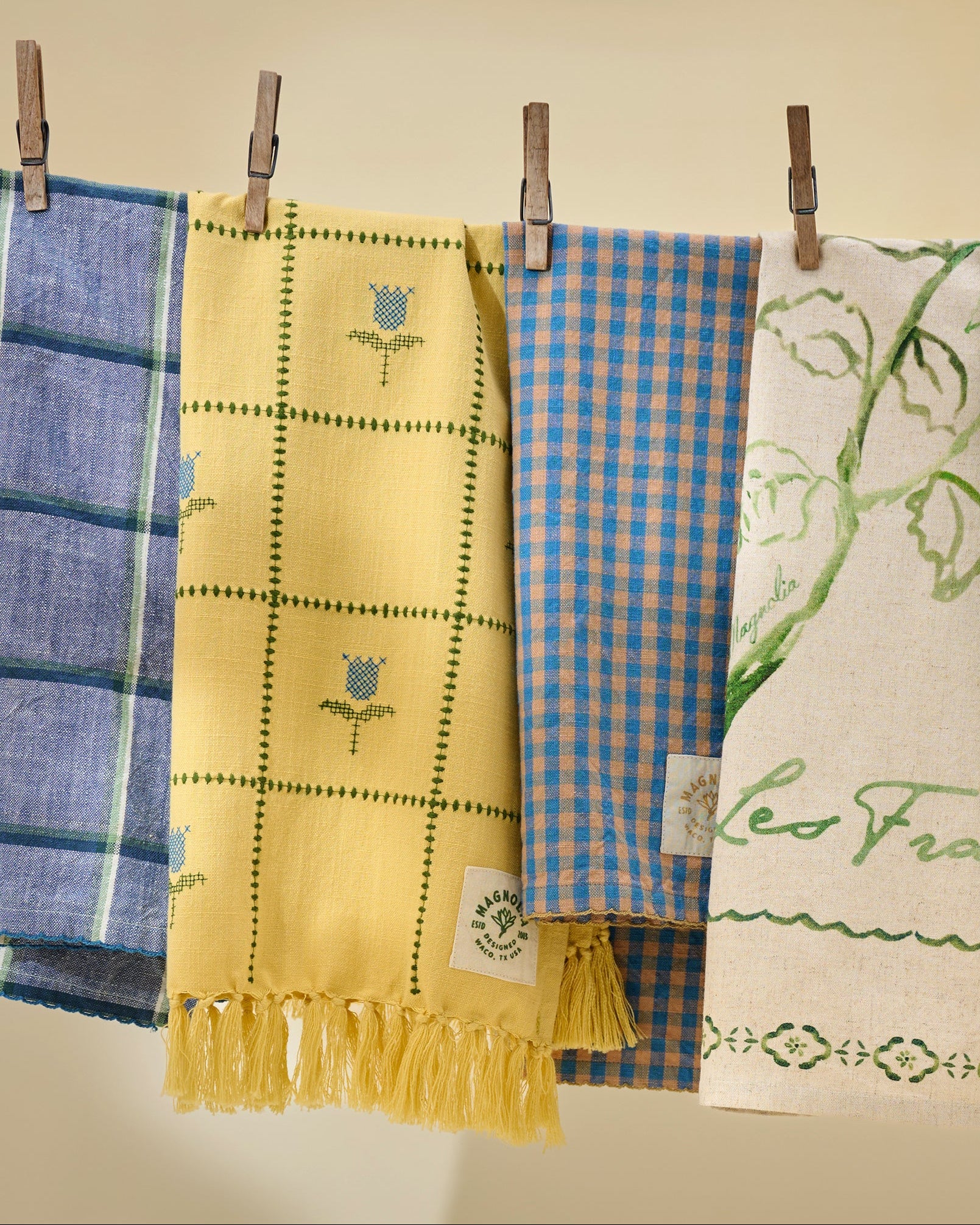 Poolside Check Tea Towel - Image 3